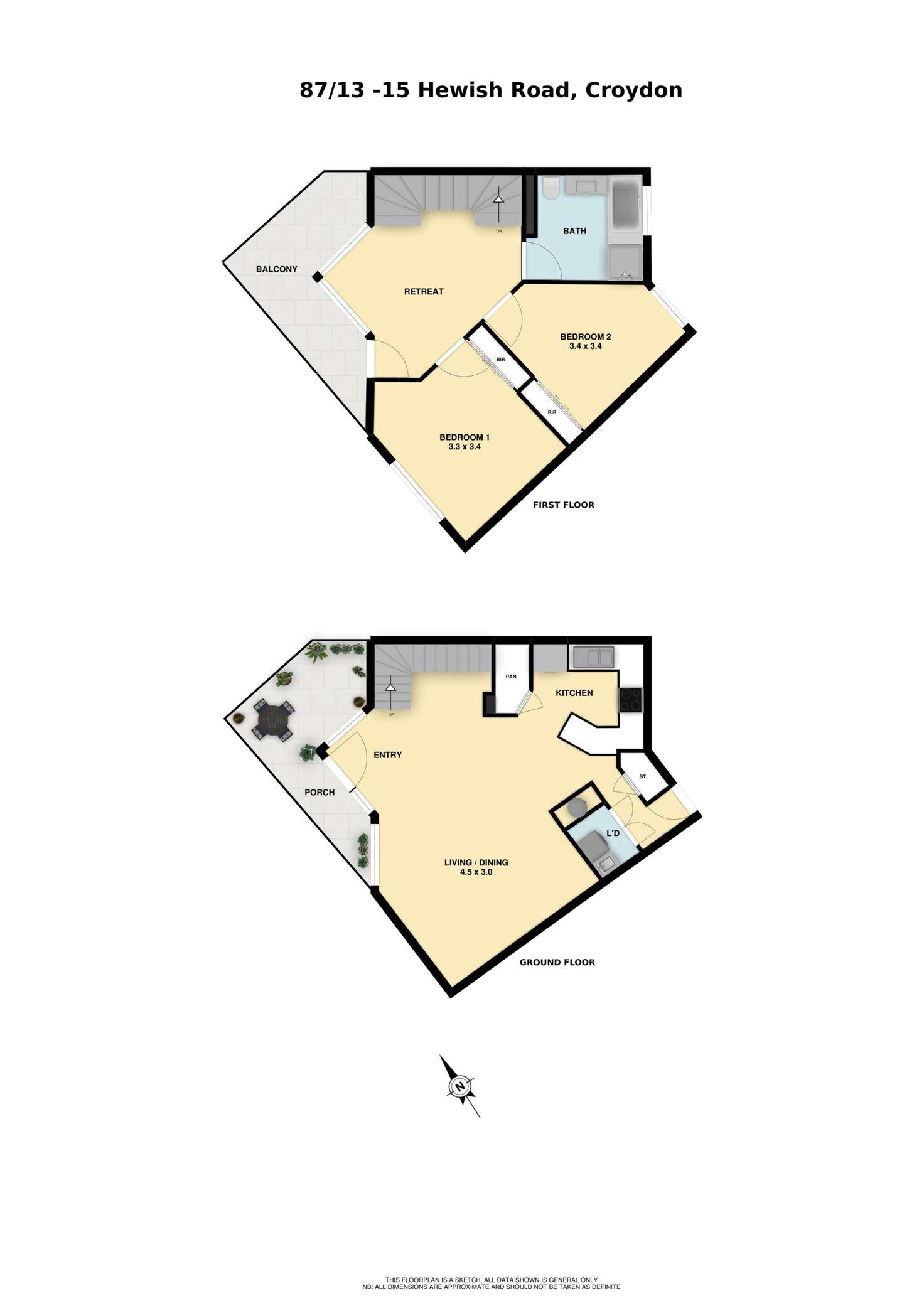 Floorplan of Homely unit listing, 87/13-15 Hewish Road, Croydon VIC 3136