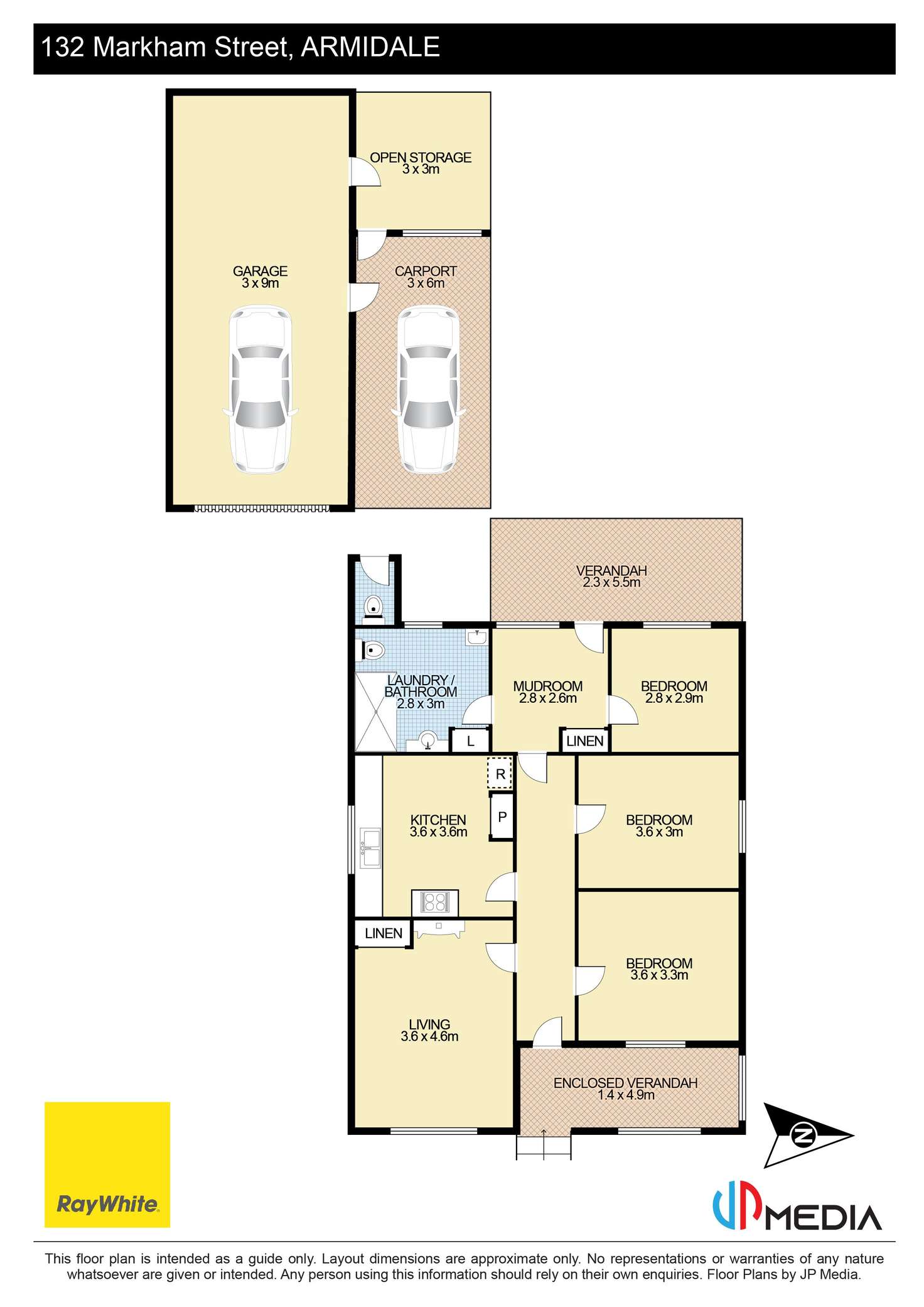 Floorplan of Homely house listing, 132 Markham Street, Armidale NSW 2350