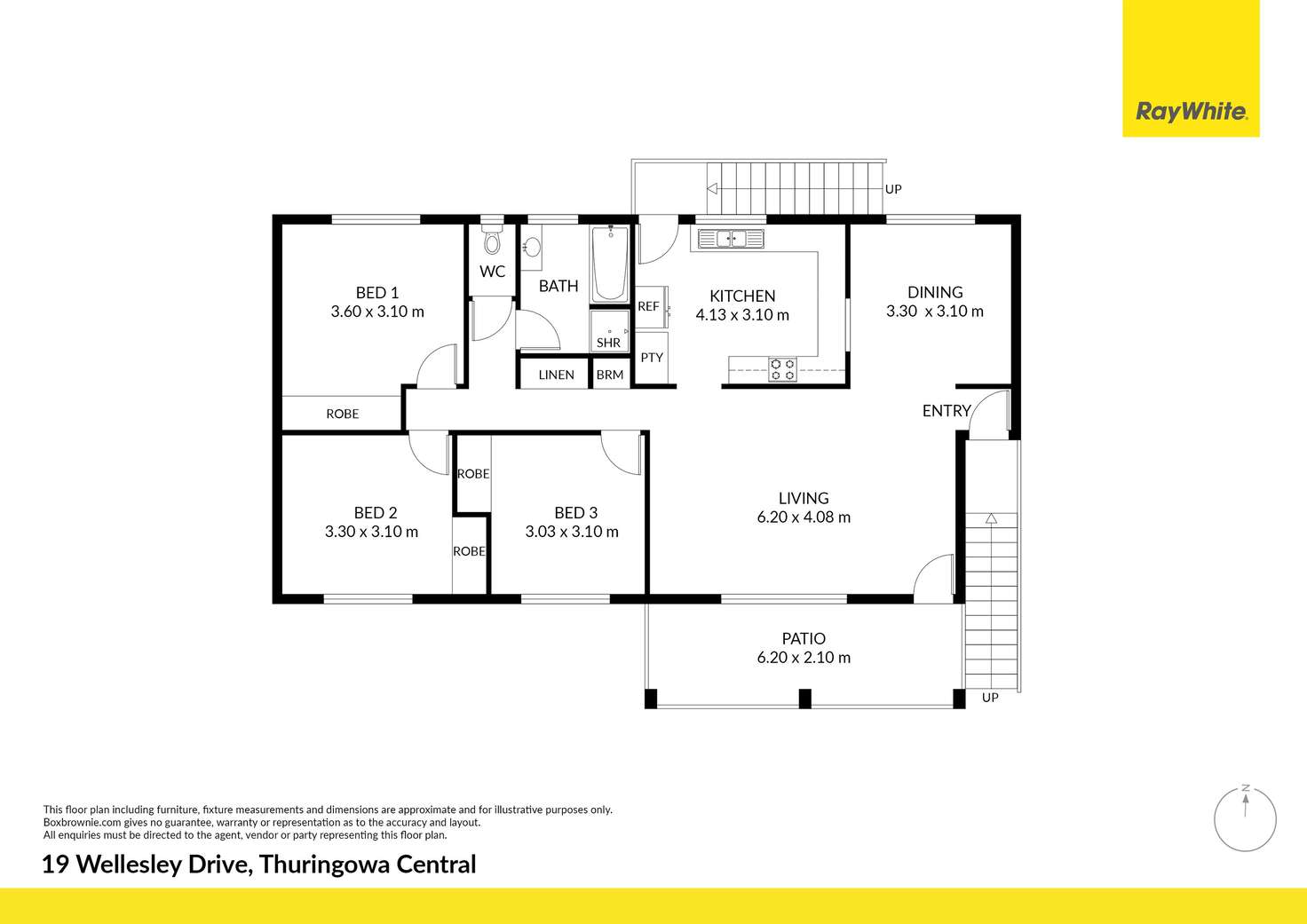 Floorplan of Homely house listing, 19 Wellesley Drive, Thuringowa Central QLD 4817