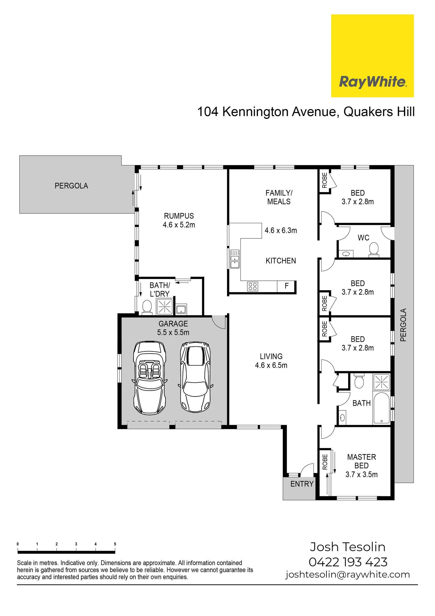 Floorplan of Homely house listing, 104 Kennington Avenue, Quakers Hill NSW 2763