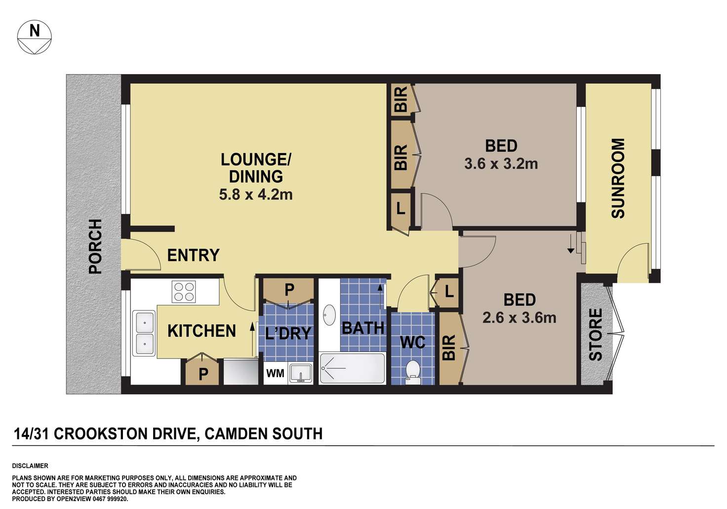 Floorplan of Homely retirement listing, 14/31 Crookston Drive, Camden NSW 2570