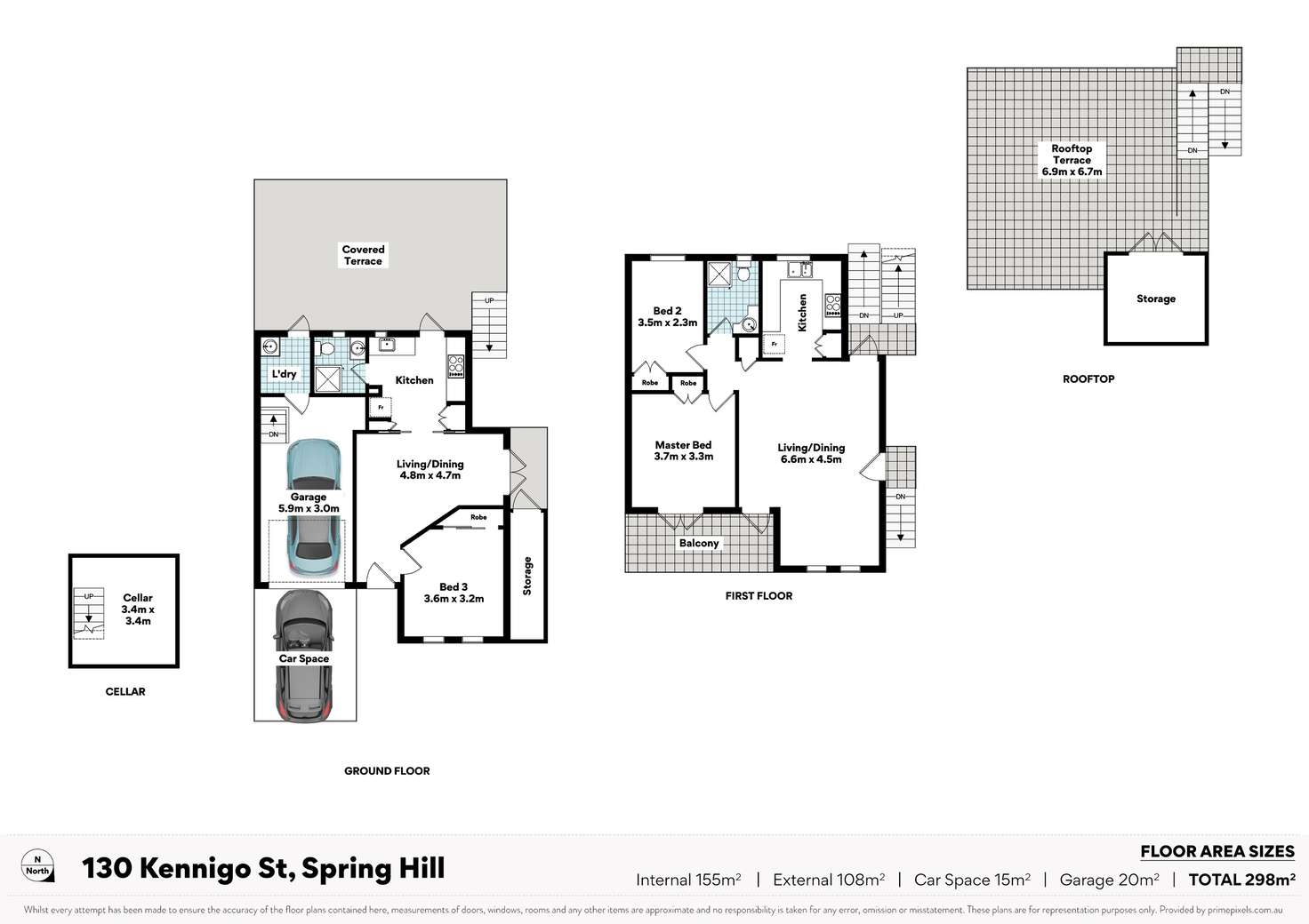 Floorplan of Homely house listing, 130 Kennigo Street, Spring Hill QLD 4000