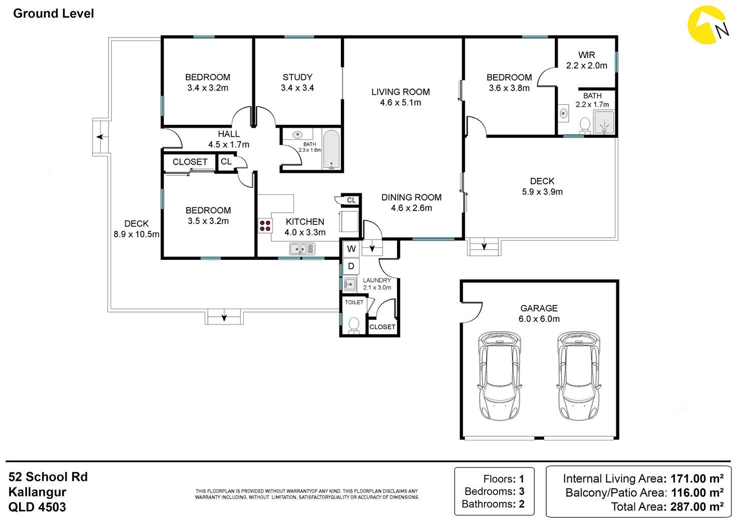 Floorplan of Homely house listing, 52 School Road, Kallangur QLD 4503