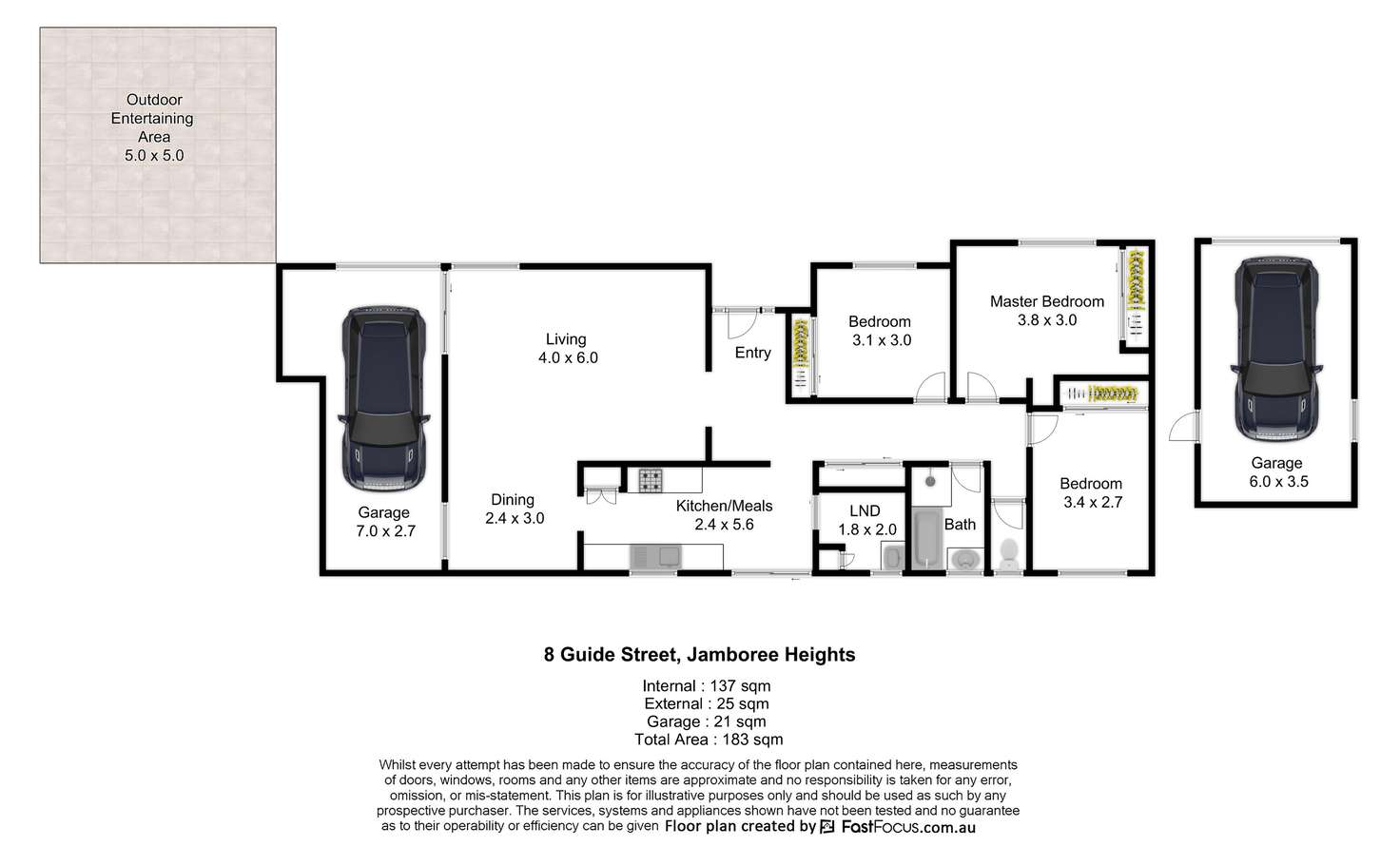 Floorplan of Homely house listing, 8 Guide Street, Jamboree Heights QLD 4074