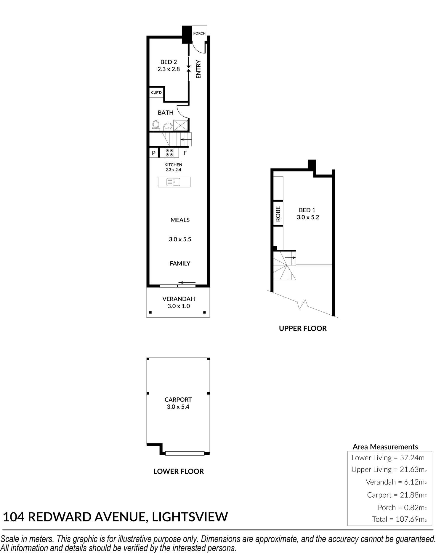 Floorplan of Homely townhouse listing, 104 Redward Avenue, Lightsview SA 5085