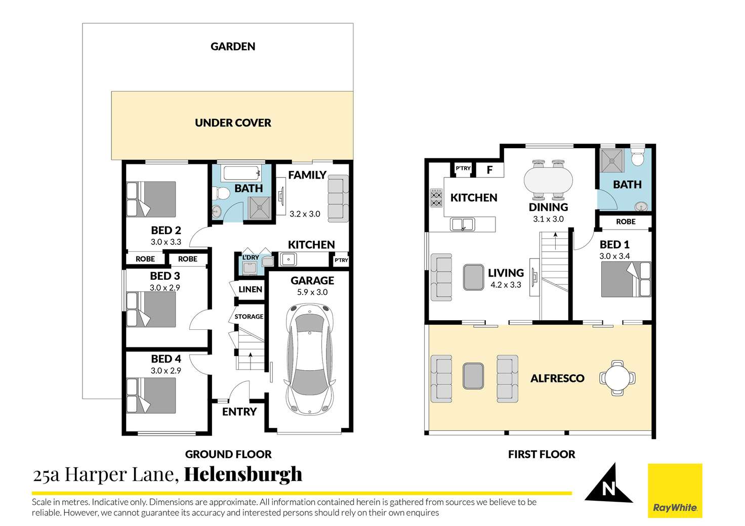 Floorplan of Homely semiDetached listing, 25a Harper Lane, Helensburgh NSW 2508