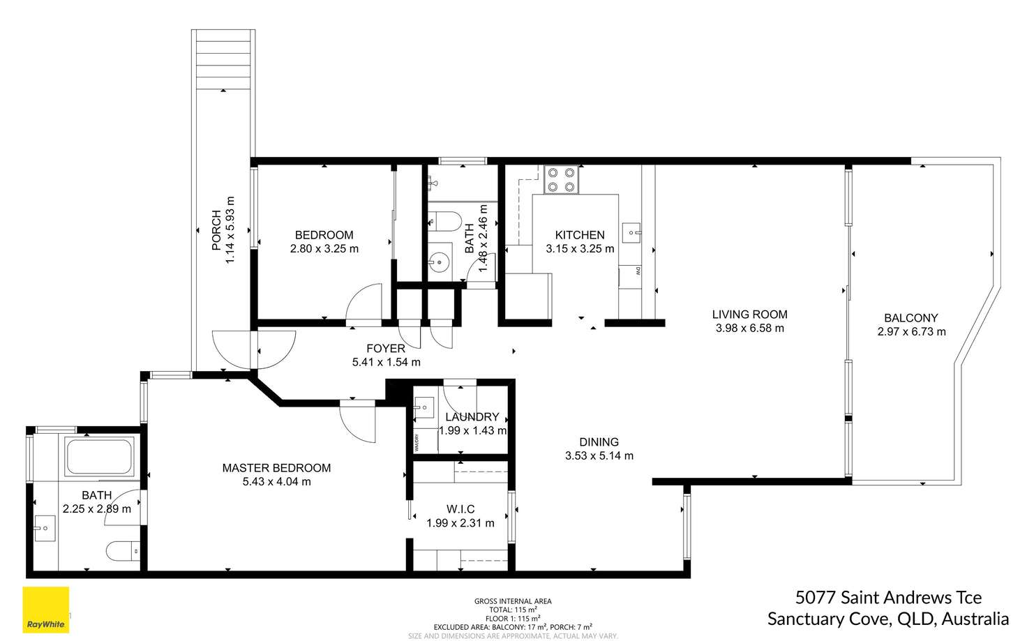 Floorplan of Homely apartment listing, 5077 St Andrews Terrace, Sanctuary Cove QLD 4212