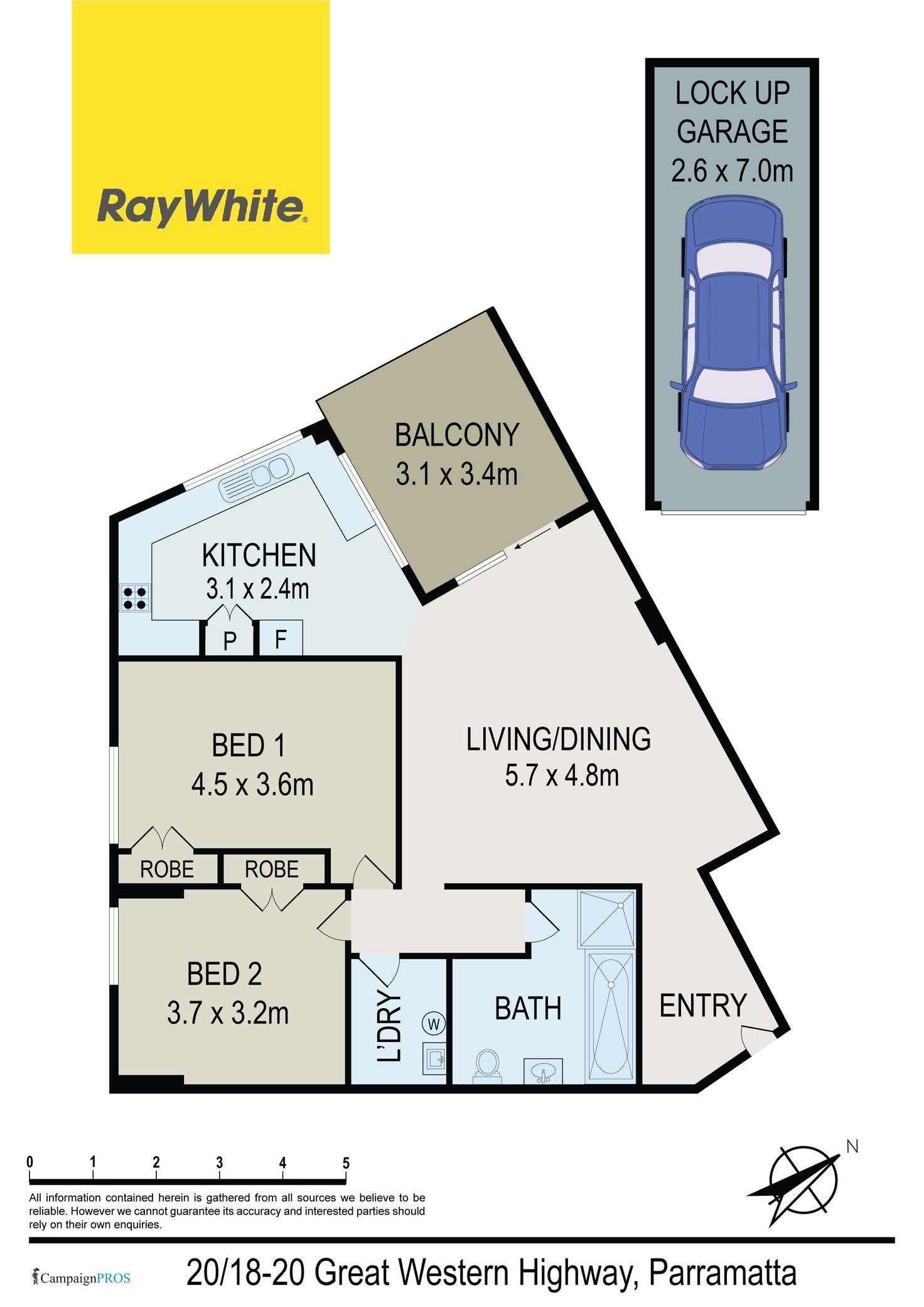 Floorplan of Homely apartment listing, 20/18-20 Great Western Highway, Parramatta NSW 2150