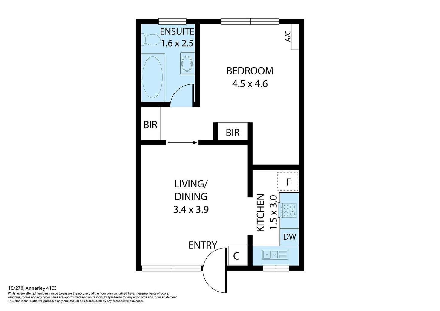 Floorplan of Homely unit listing, 10/270 Annerley Road, Annerley QLD 4103