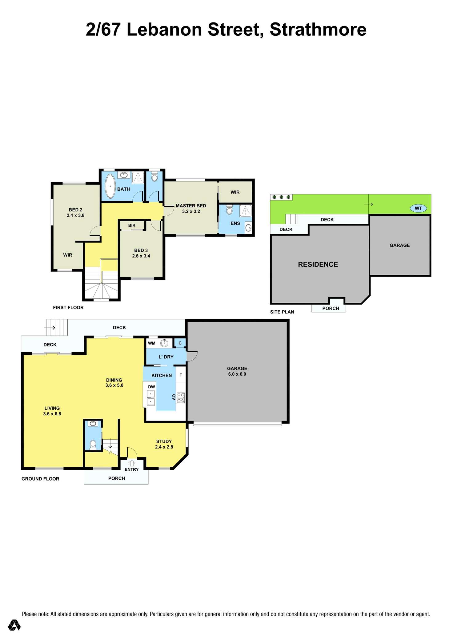 Floorplan of Homely townhouse listing, 2/67 Lebanon Street, Strathmore VIC 3041