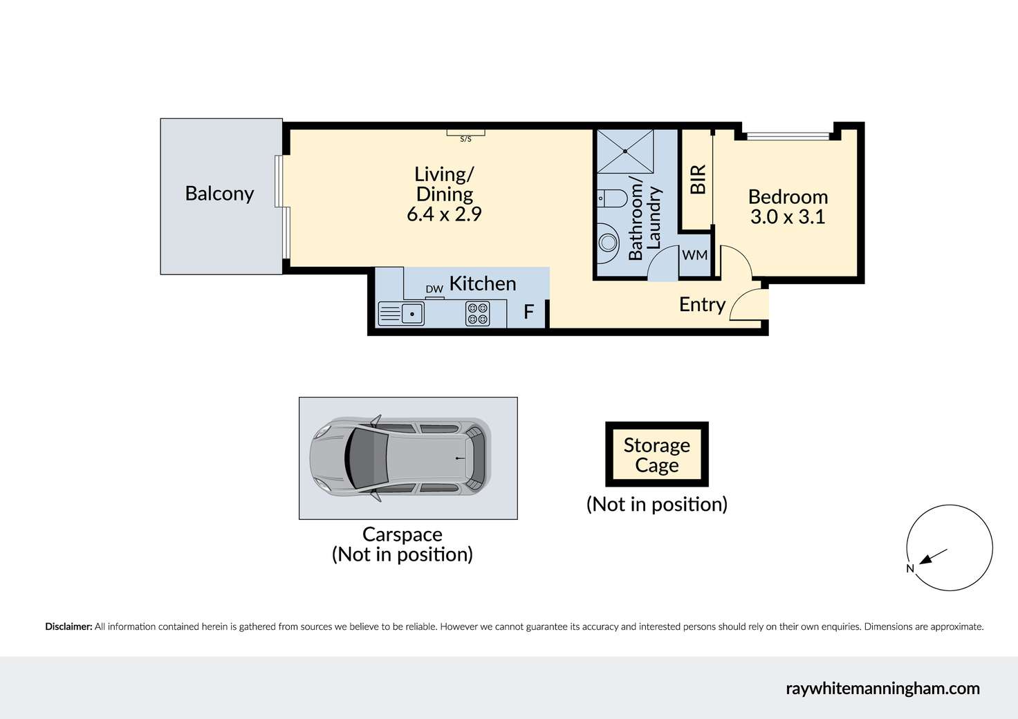 Floorplan of Homely apartment listing, 303/721 Elgar Road, Doncaster VIC 3108