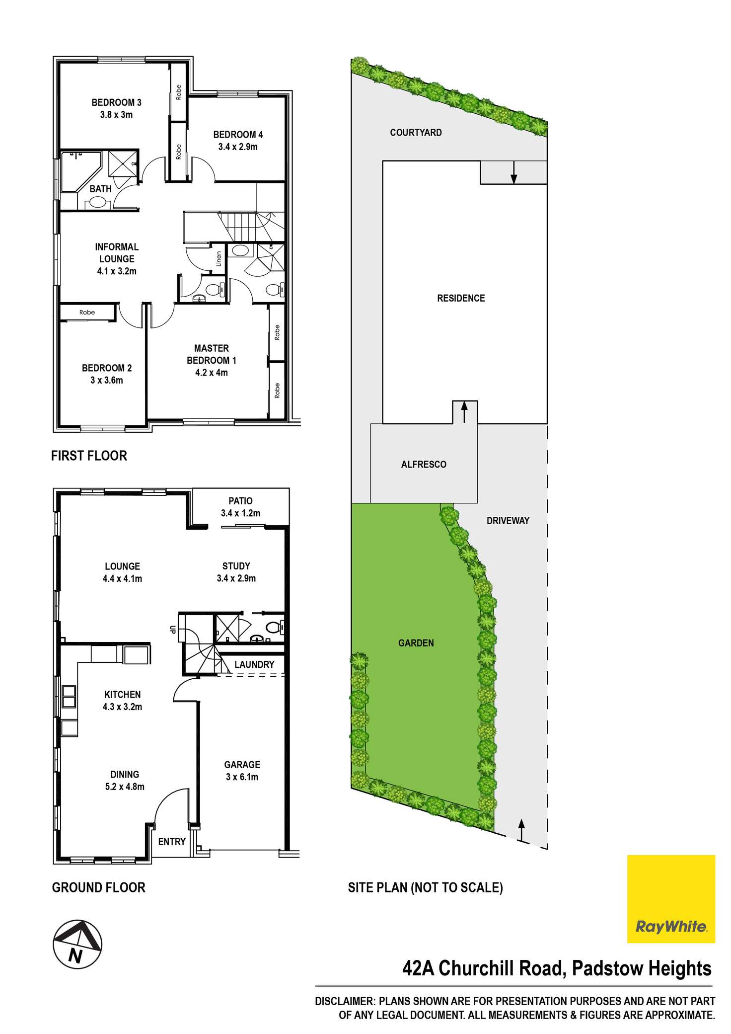 Floorplan of Homely semiDetached listing, 42a Churchill Road, Padstow Heights NSW 2211