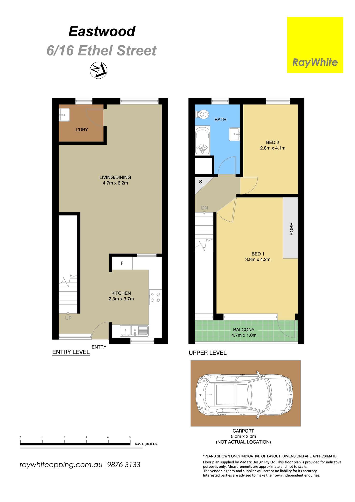 Floorplan of Homely unit listing, 6/16 Ethel Street, Eastwood NSW 2122