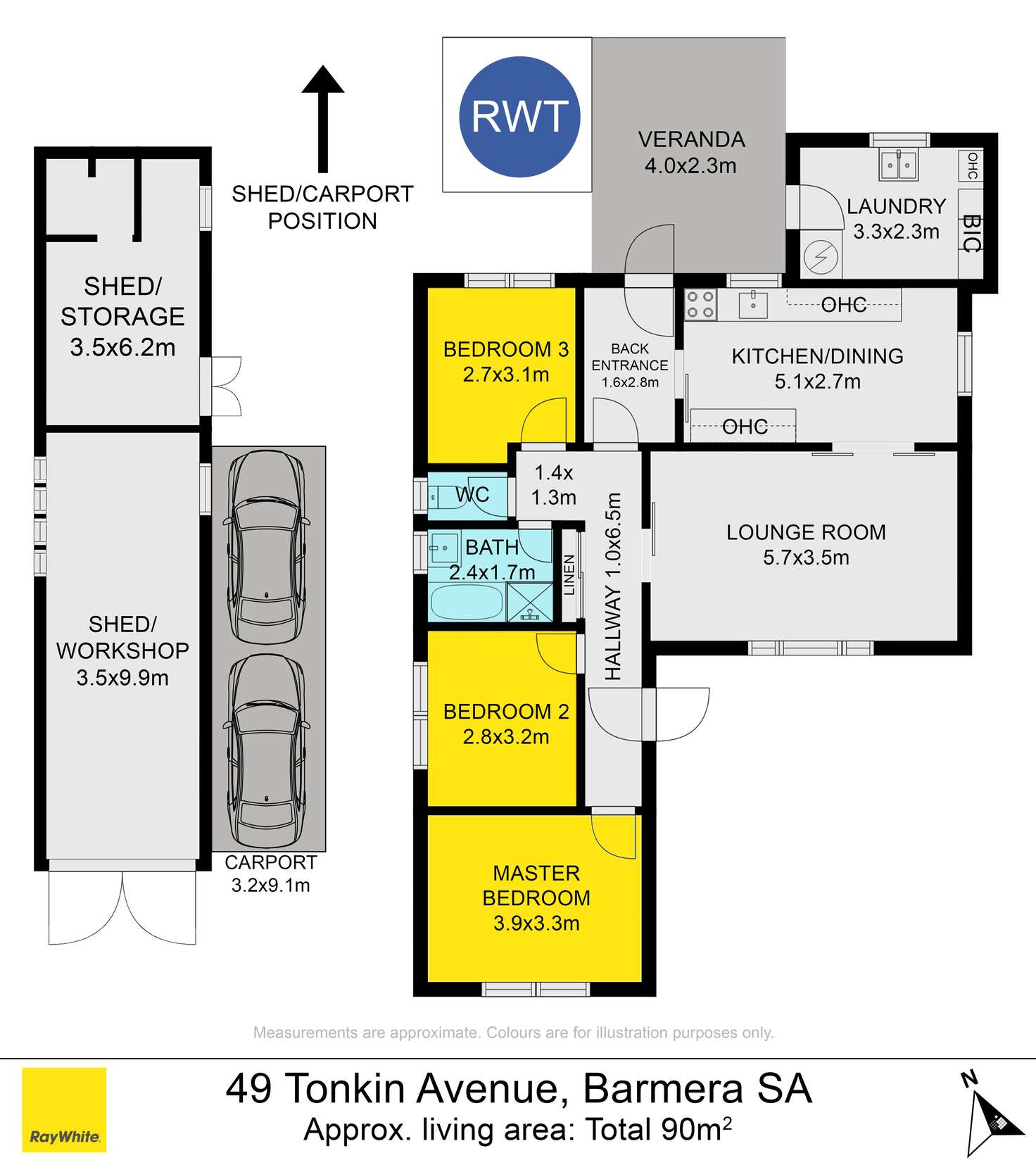 Floorplan of Homely house listing, 49 Tonkin Avenue, Barmera SA 5345