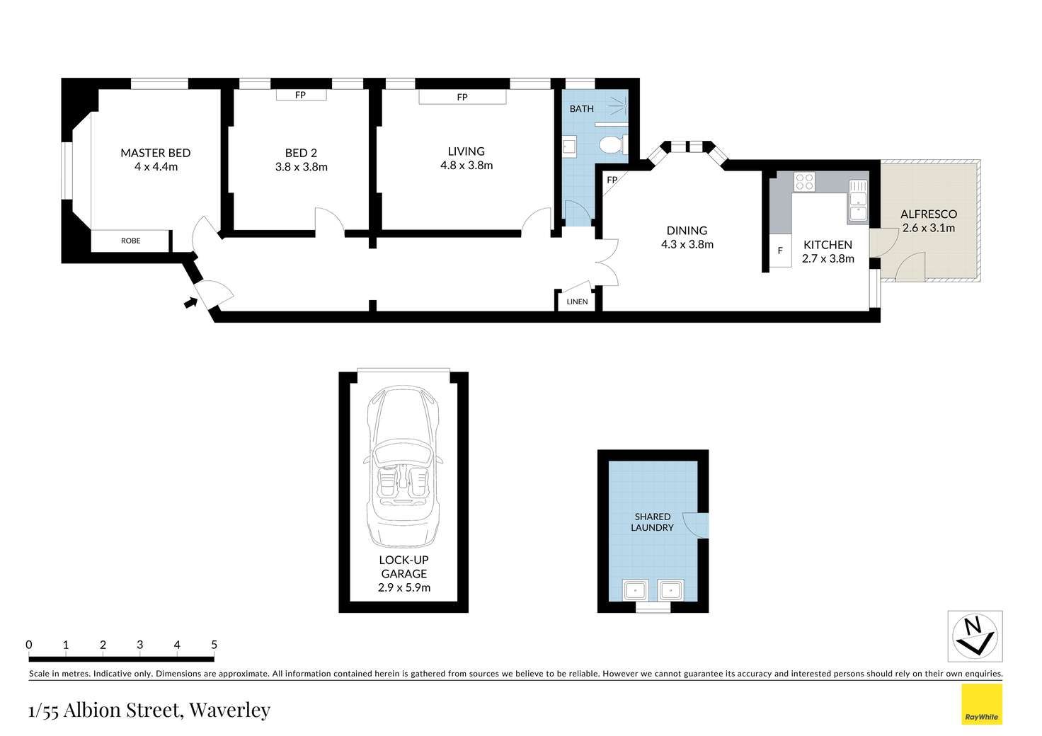 Floorplan of Homely apartment listing, 1/55 Albion Street, Waverley NSW 2024