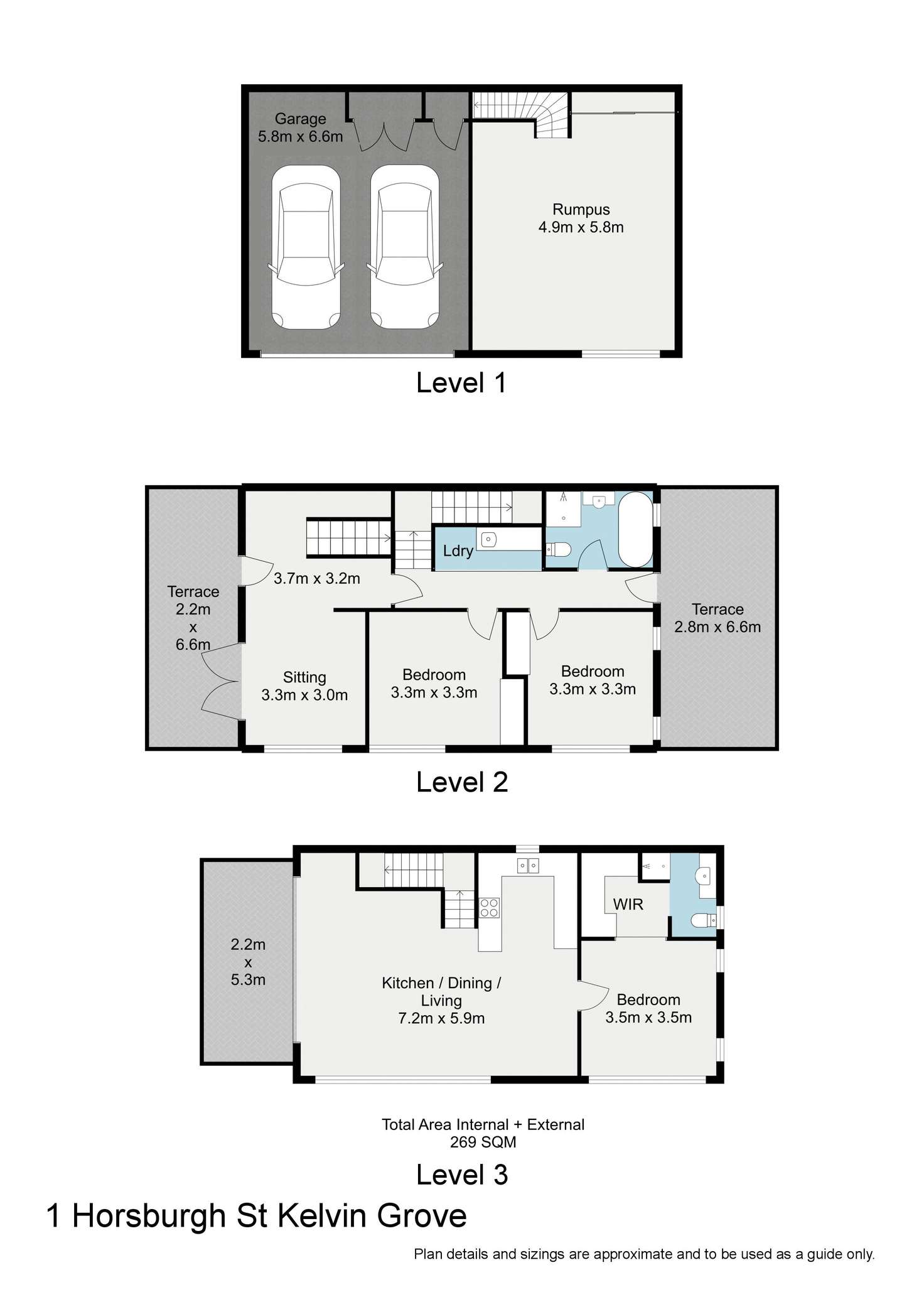 Floorplan of Homely house listing, 1 Horsburgh Street, Kelvin Grove QLD 4059