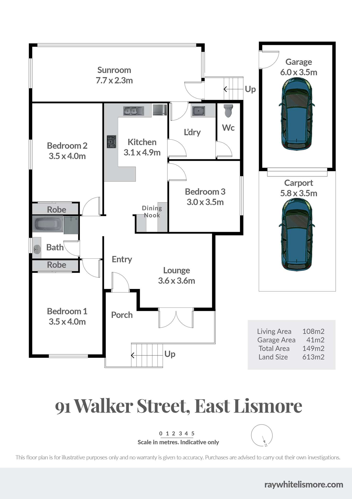 Floorplan of Homely house listing, 91 Walker Street, East Lismore NSW 2480