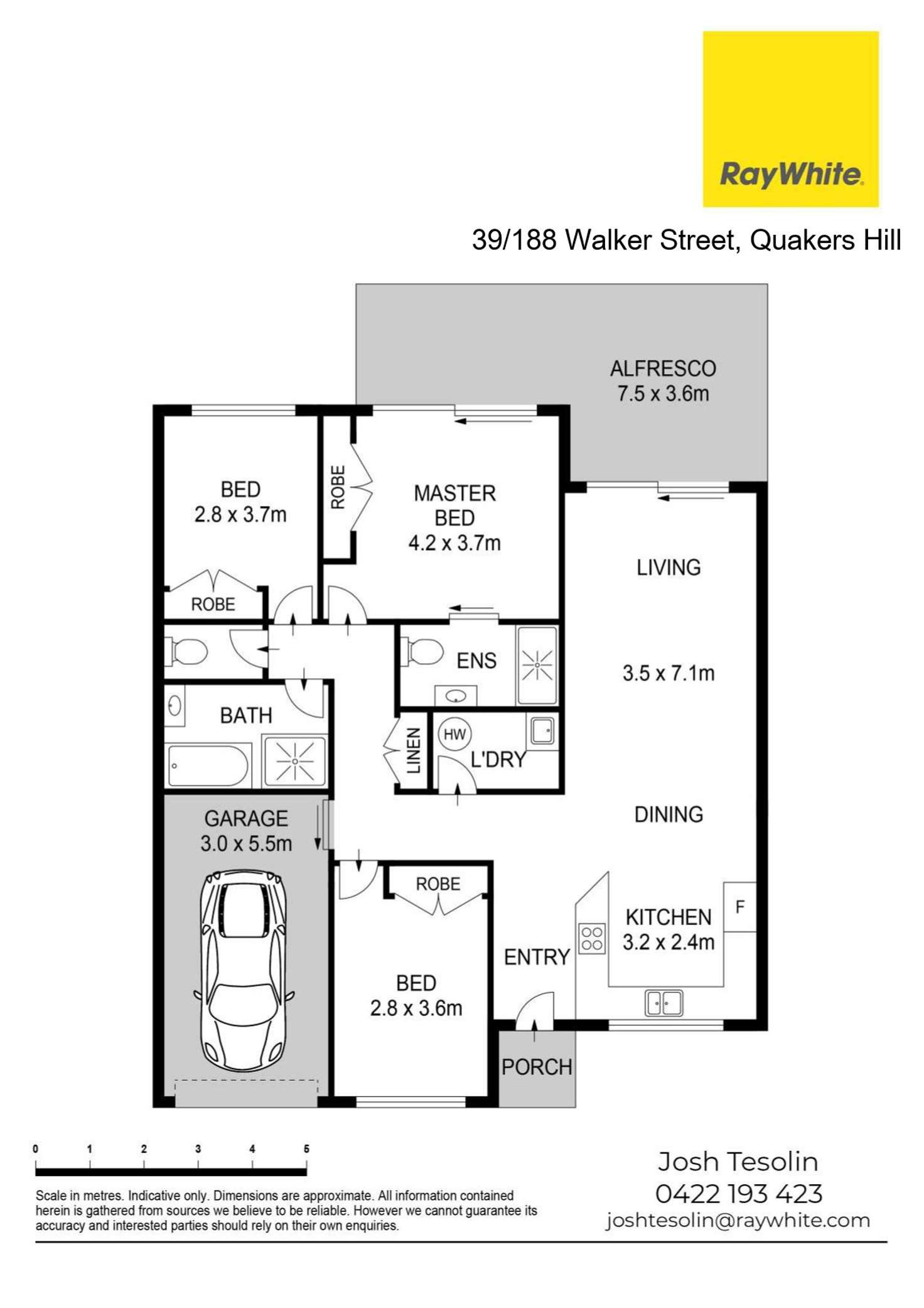 Floorplan of Homely townhouse listing, 39/188 Walker Street, Quakers Hill NSW 2763