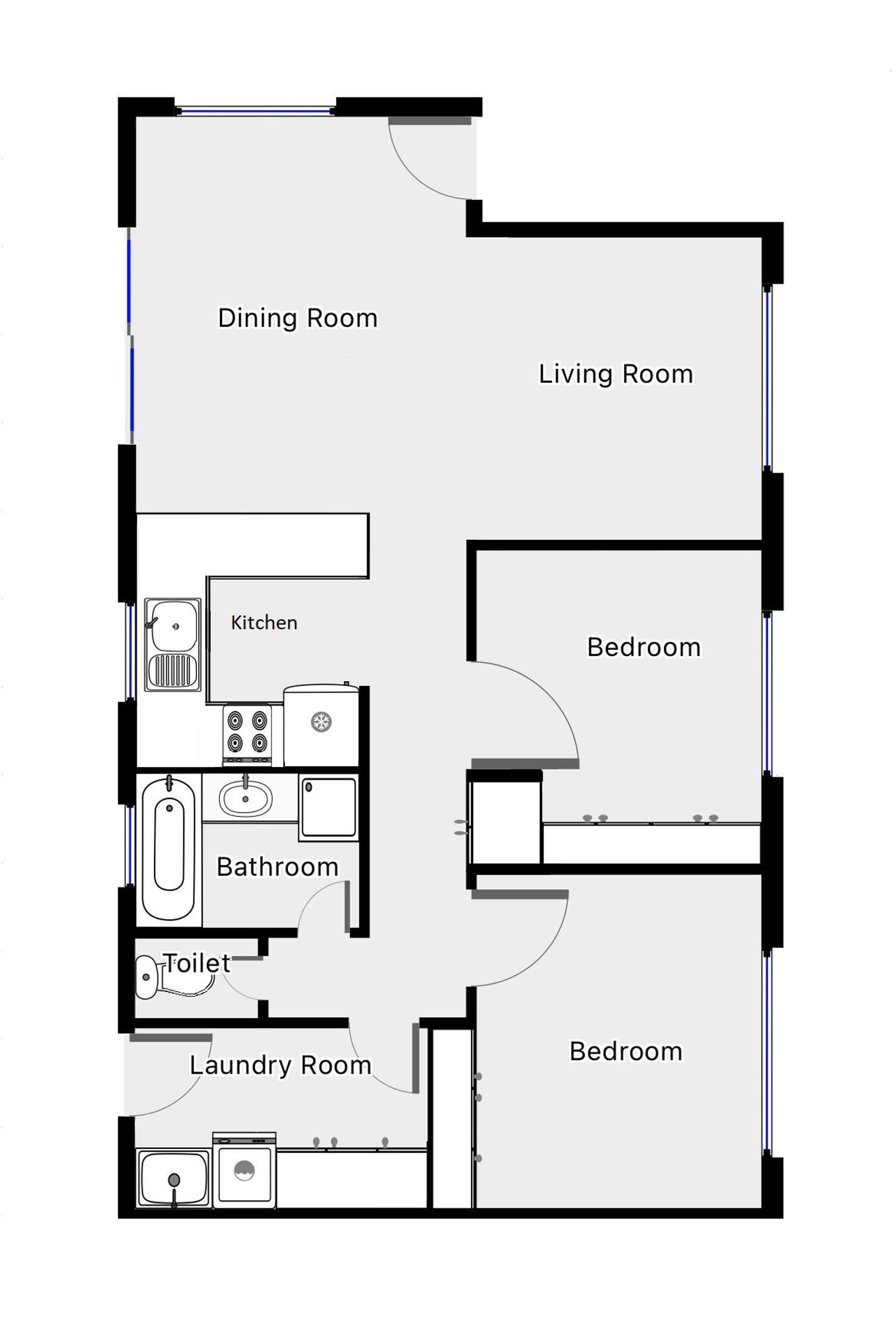 Floorplan of Homely house listing, 1/32 Plantation Street, Mildura VIC 3500