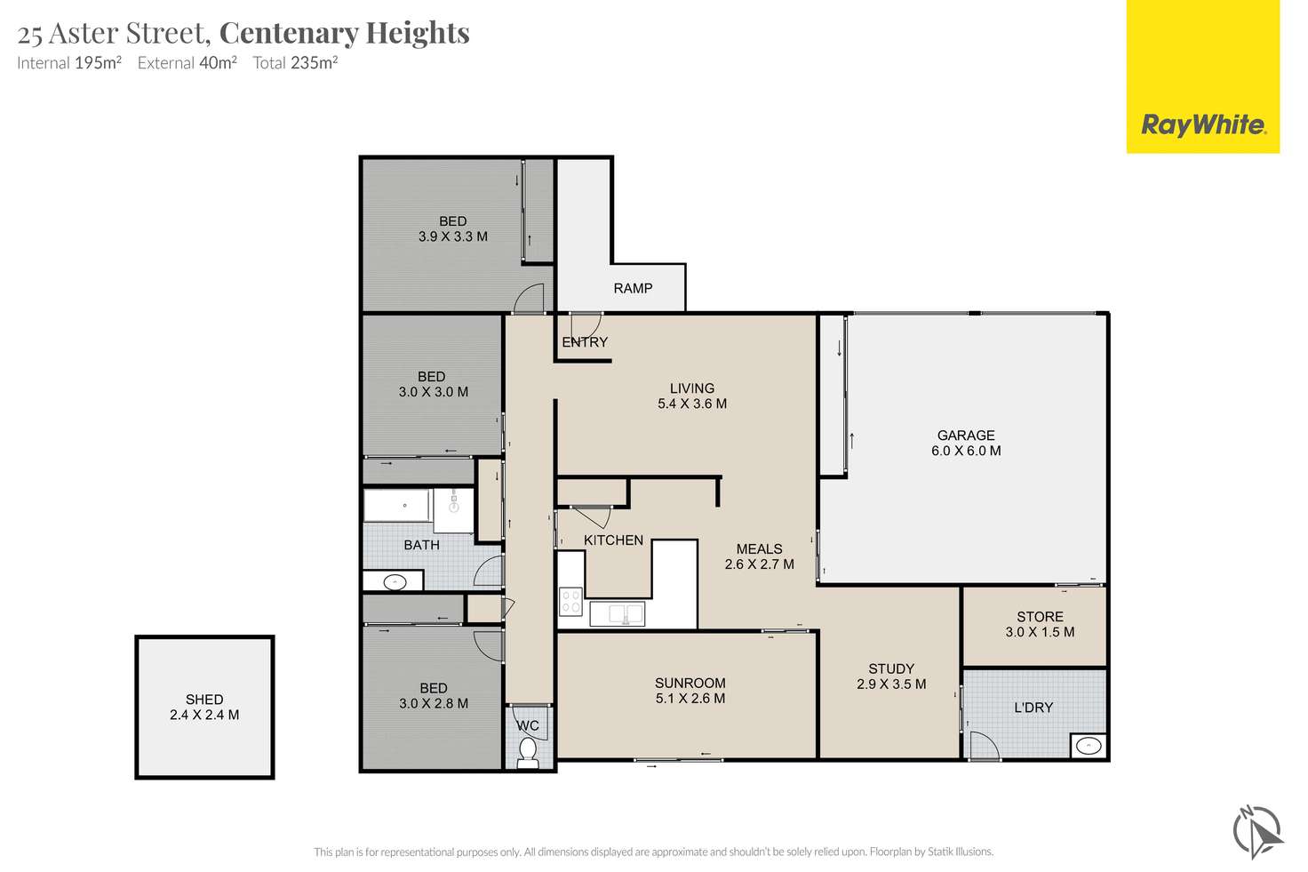 Floorplan of Homely house listing, 25 Aster Street, Centenary Heights QLD 4350