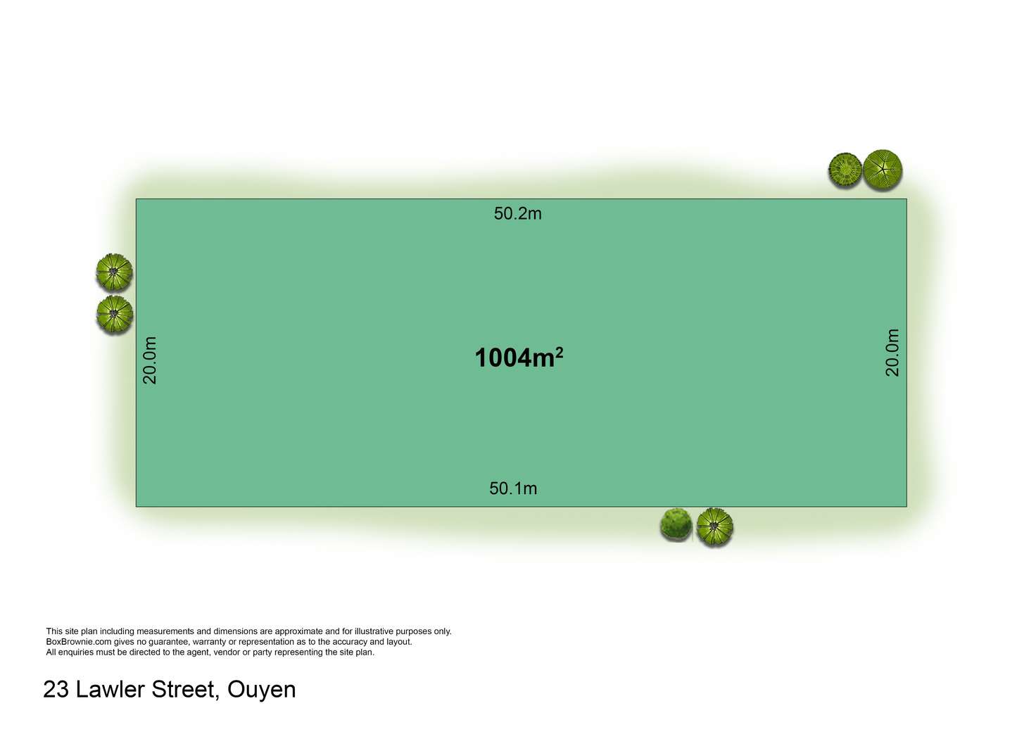 Floorplan of Homely residentialLand listing, 23 Lawler Street, Ouyen VIC 3490