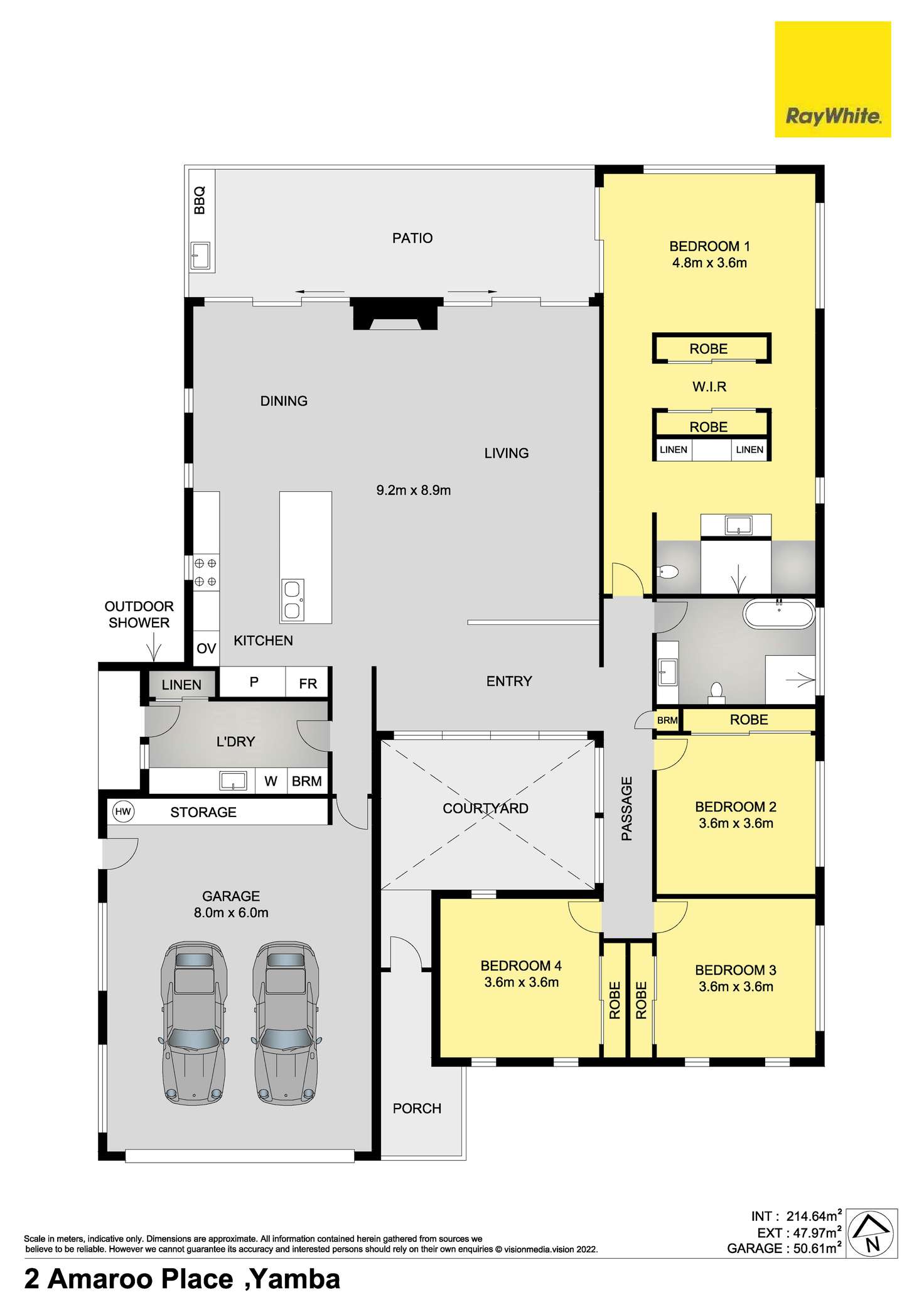 Floorplan of Homely house listing, 2 Amaroo Place, Yamba NSW 2464