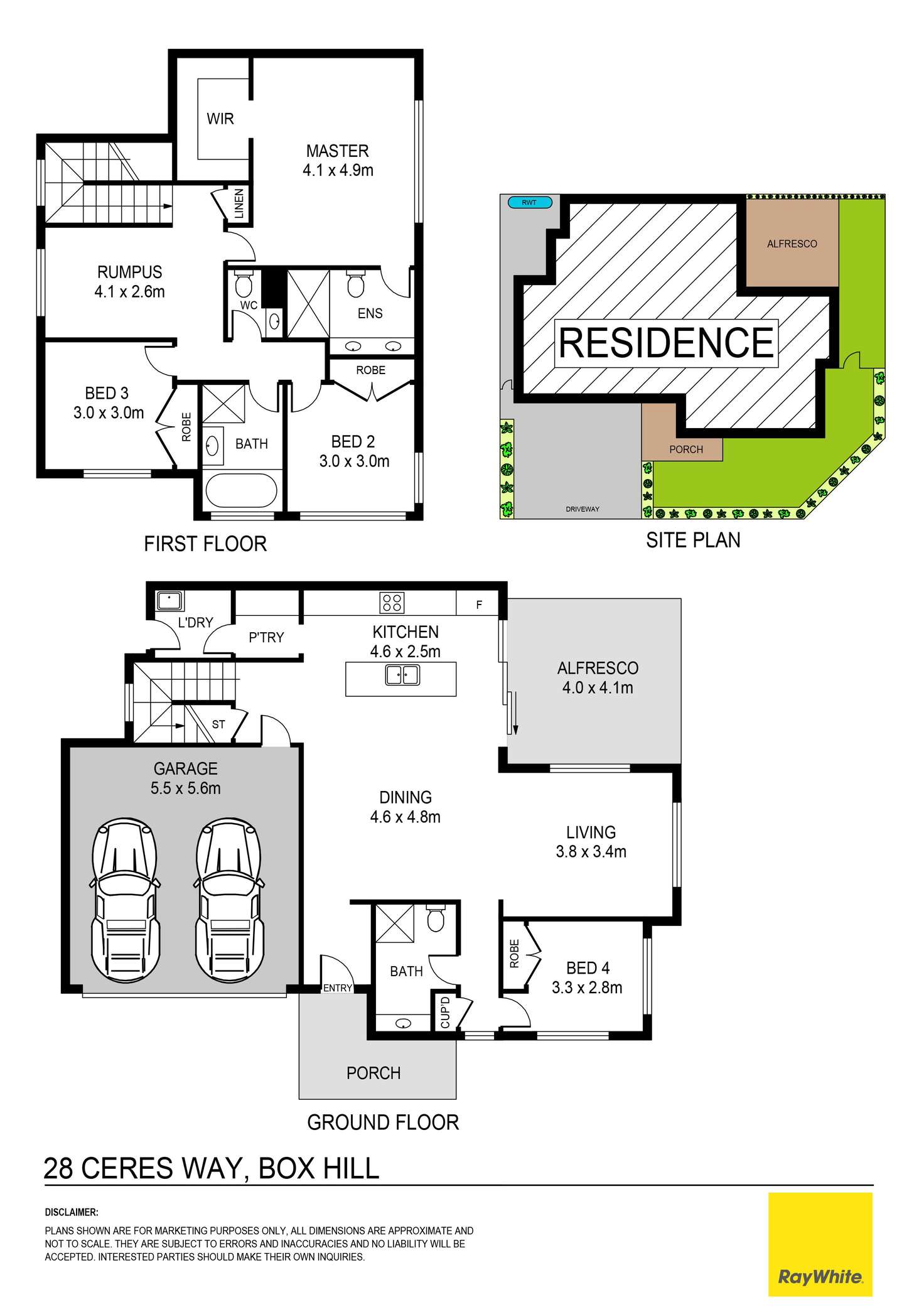 Floorplan of Homely house listing, 28 Ceres Way, Box Hill NSW 2765