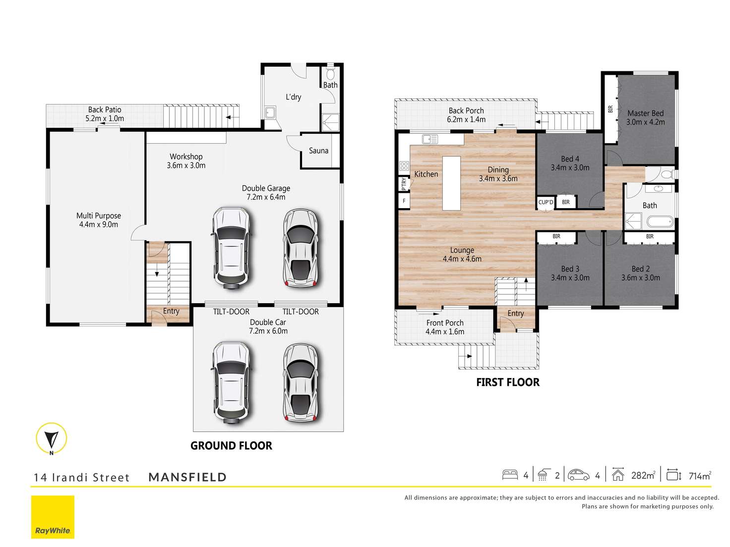 Floorplan of Homely house listing, 14 Irandi Street, Mansfield QLD 4122
