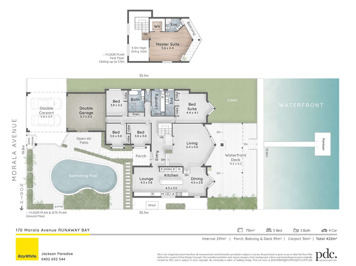 Floorplan of Homely house listing, 170 Morala Avenue, Runaway Bay QLD 4216