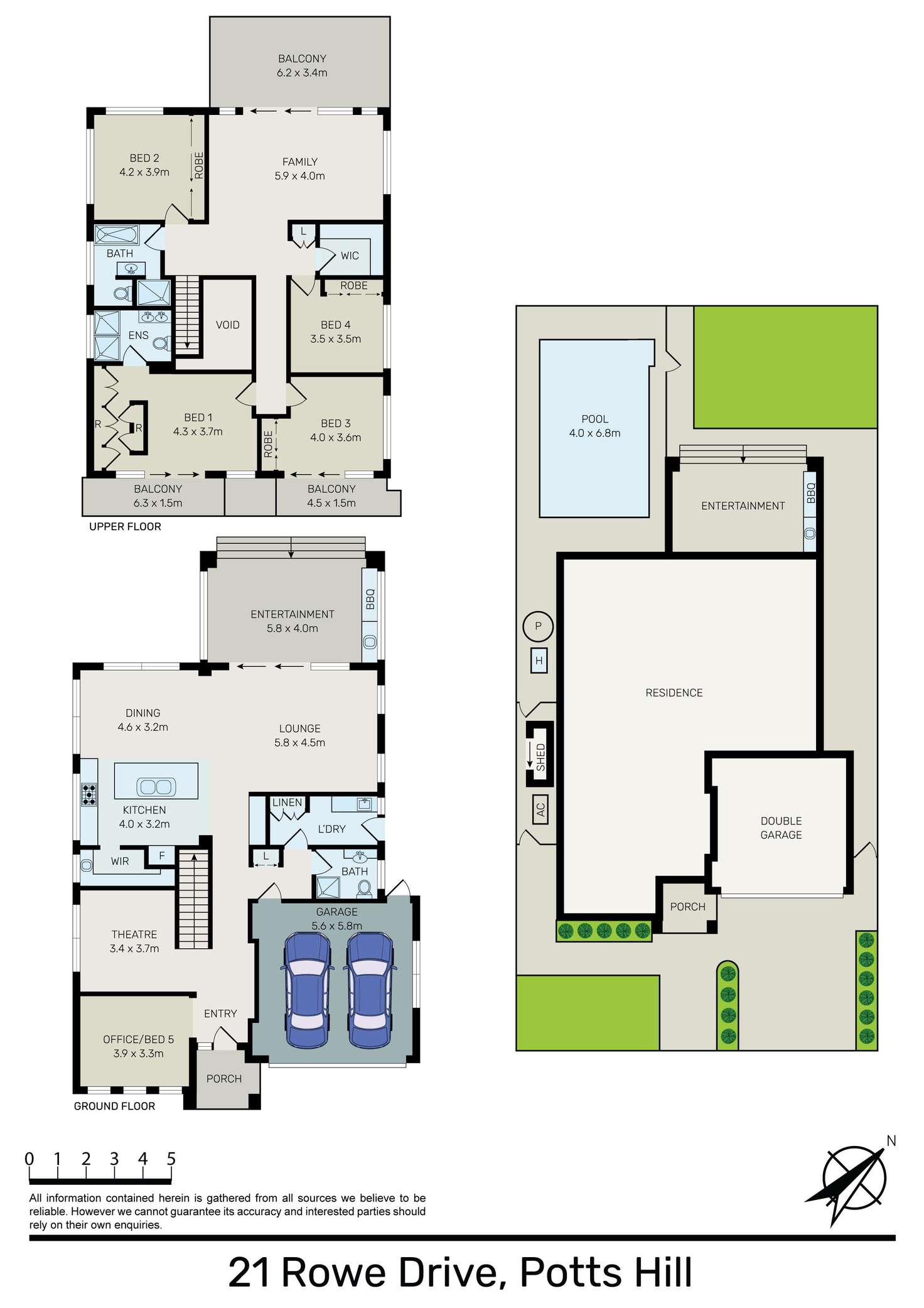 Floorplan of Homely house listing, 21 Rowe Drive, Potts Hill NSW 2143