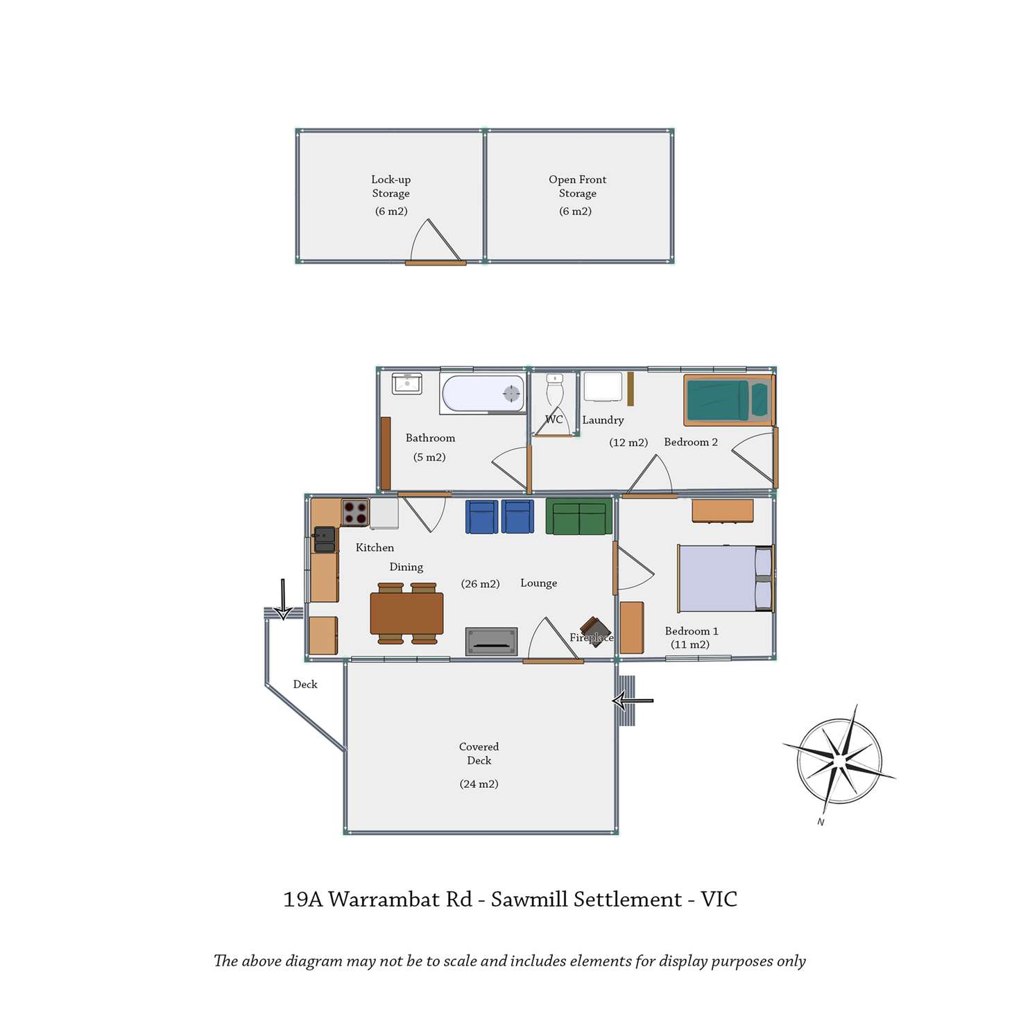 Floorplan of Homely house listing, 19A Warrambat Road, Sawmill Settlement VIC 3723