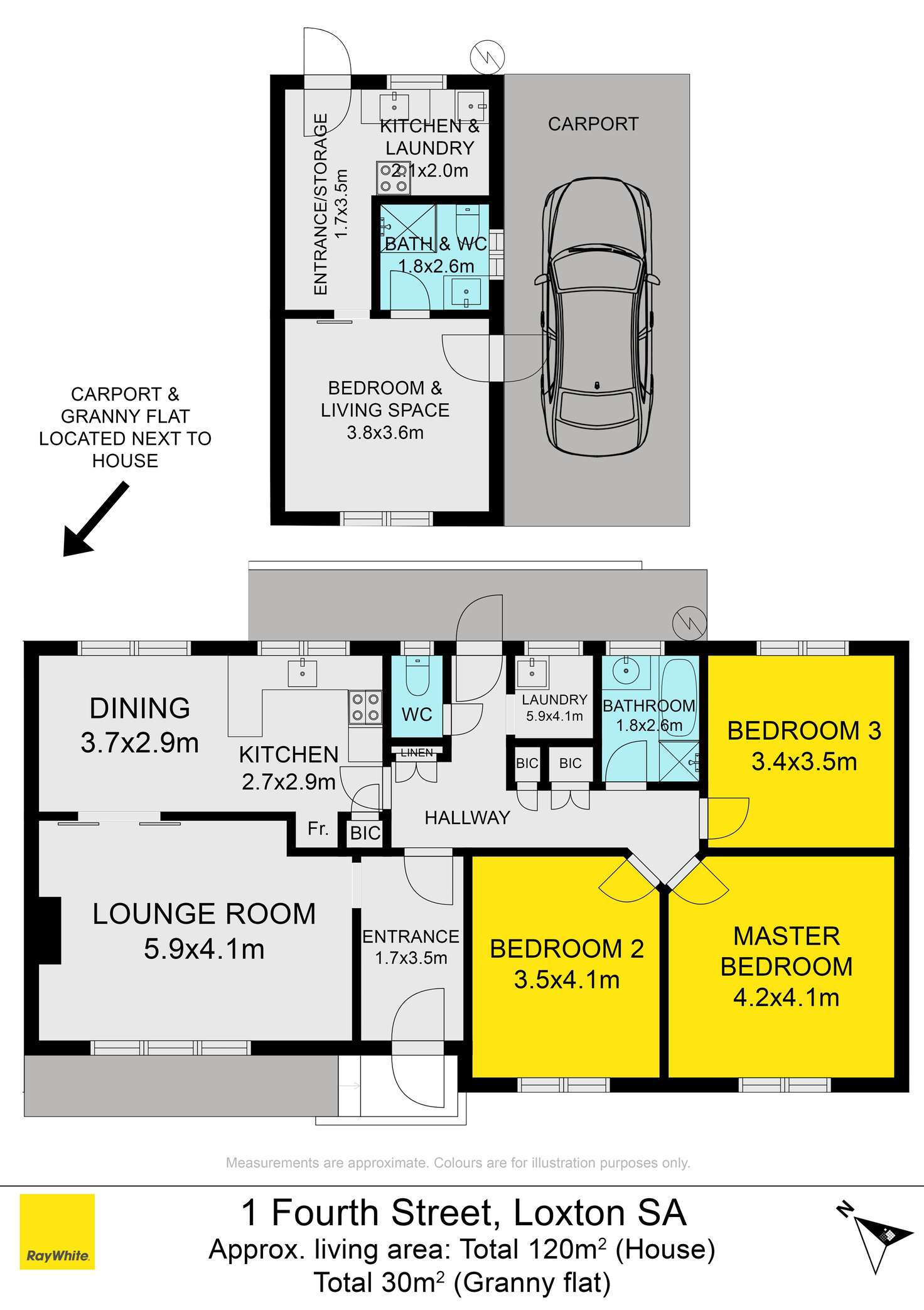 Floorplan of Homely house listing, 1 Fourth Street, Loxton SA 5333
