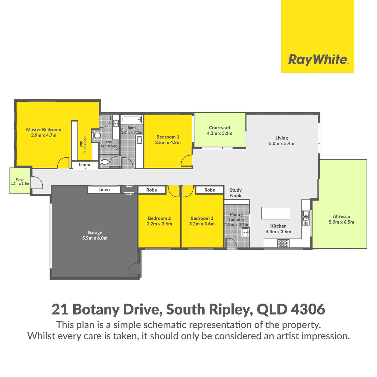 Floorplan of Homely house listing, 21 Botany Drive, South Ripley QLD 4306