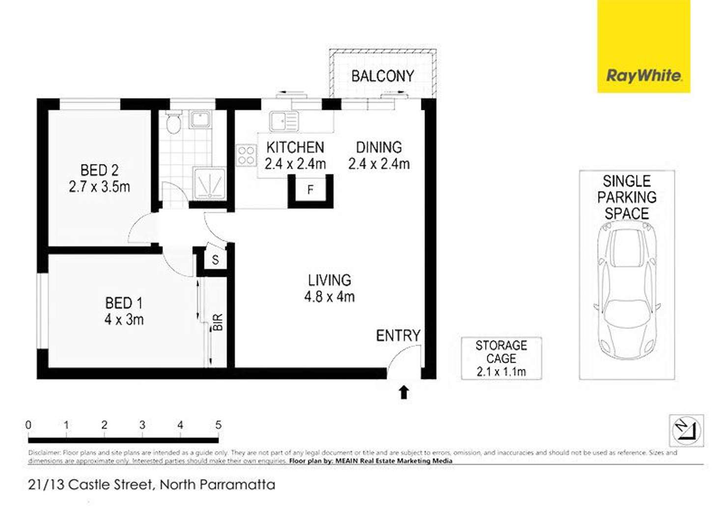 Floorplan of Homely apartment listing, 21/13 Castle Street, North Parramatta NSW 2151