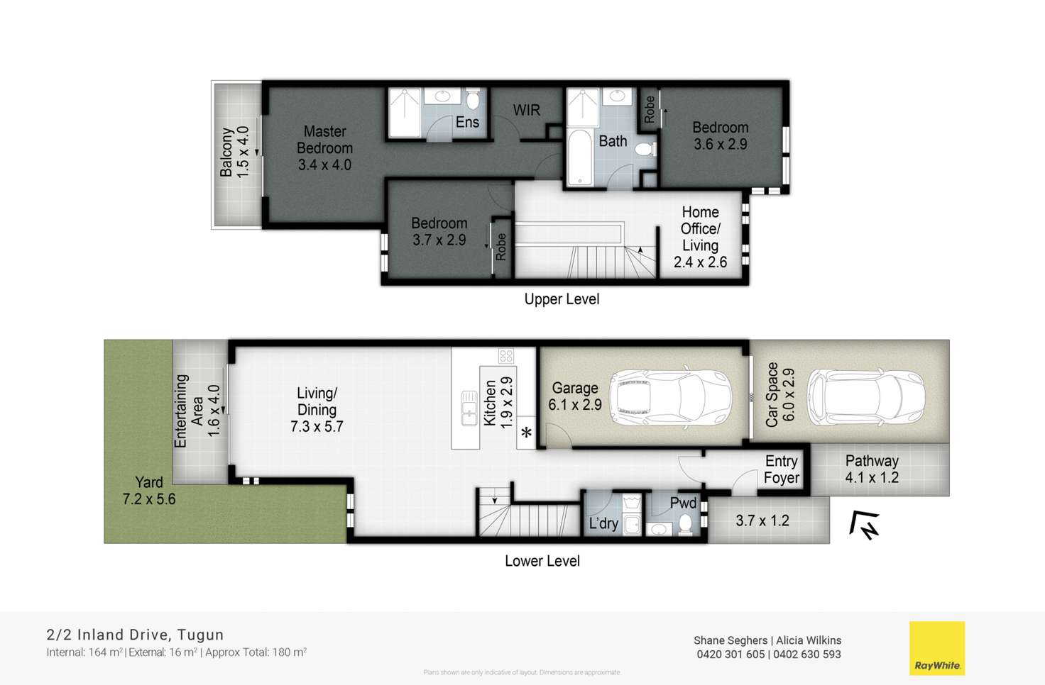 Floorplan of Homely townhouse listing, 2/2 Inland Drive, Tugun QLD 4224
