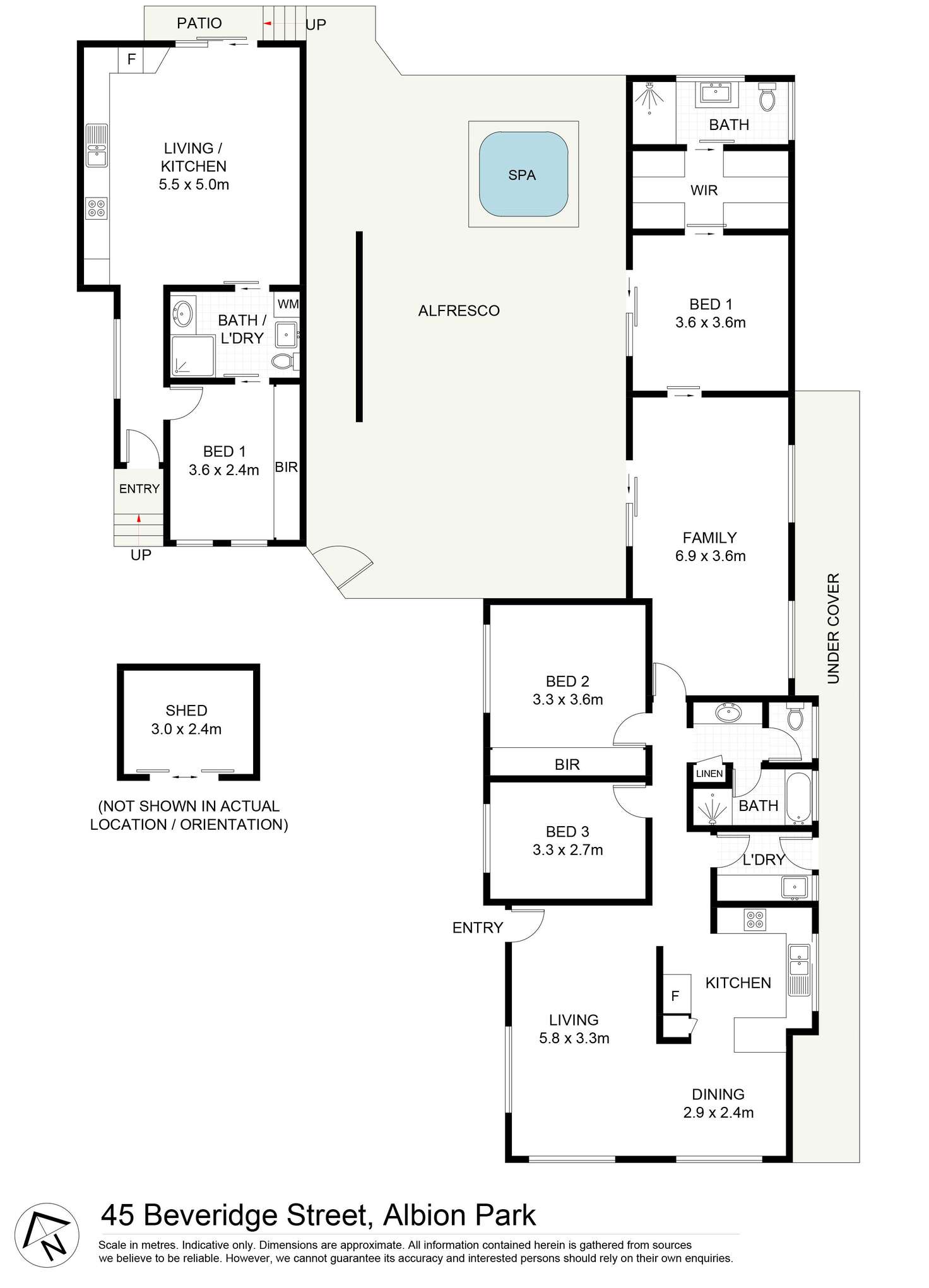 Floorplan of Homely house listing, 45 Beveridge Street, Albion Park NSW 2527