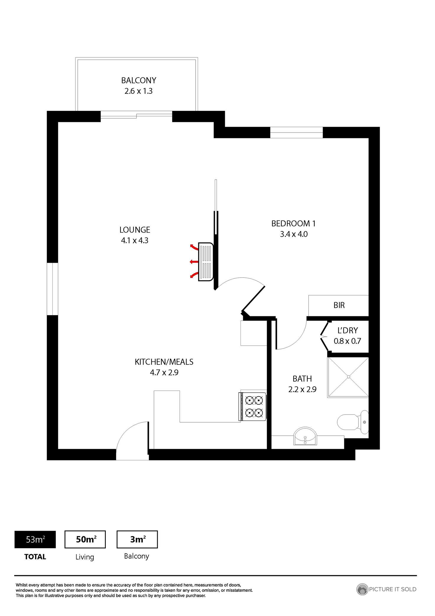 Floorplan of Homely apartment listing, 14/326 Gilles Street, Adelaide SA 5000