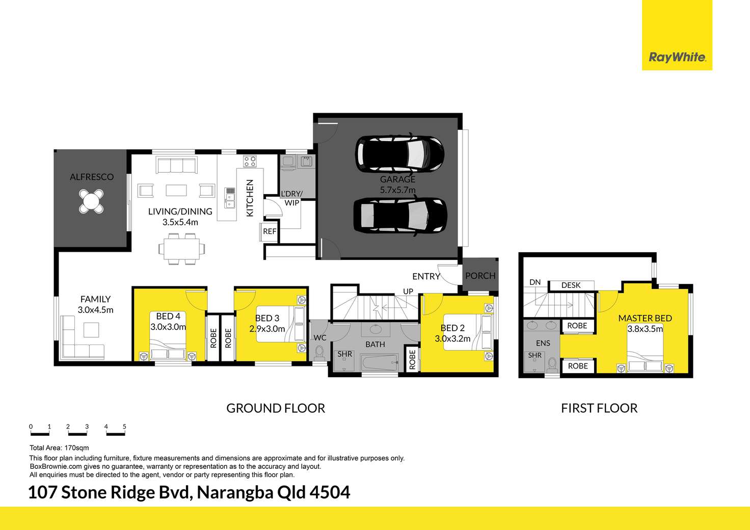 Floorplan of Homely house listing, 107 Stone Ridge Boulevard, Narangba QLD 4504