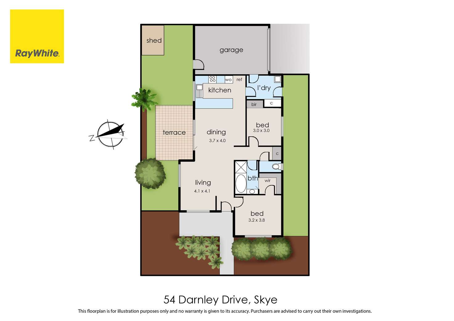 Floorplan of Homely unit listing, 54 Darnley Drive, Skye VIC 3977