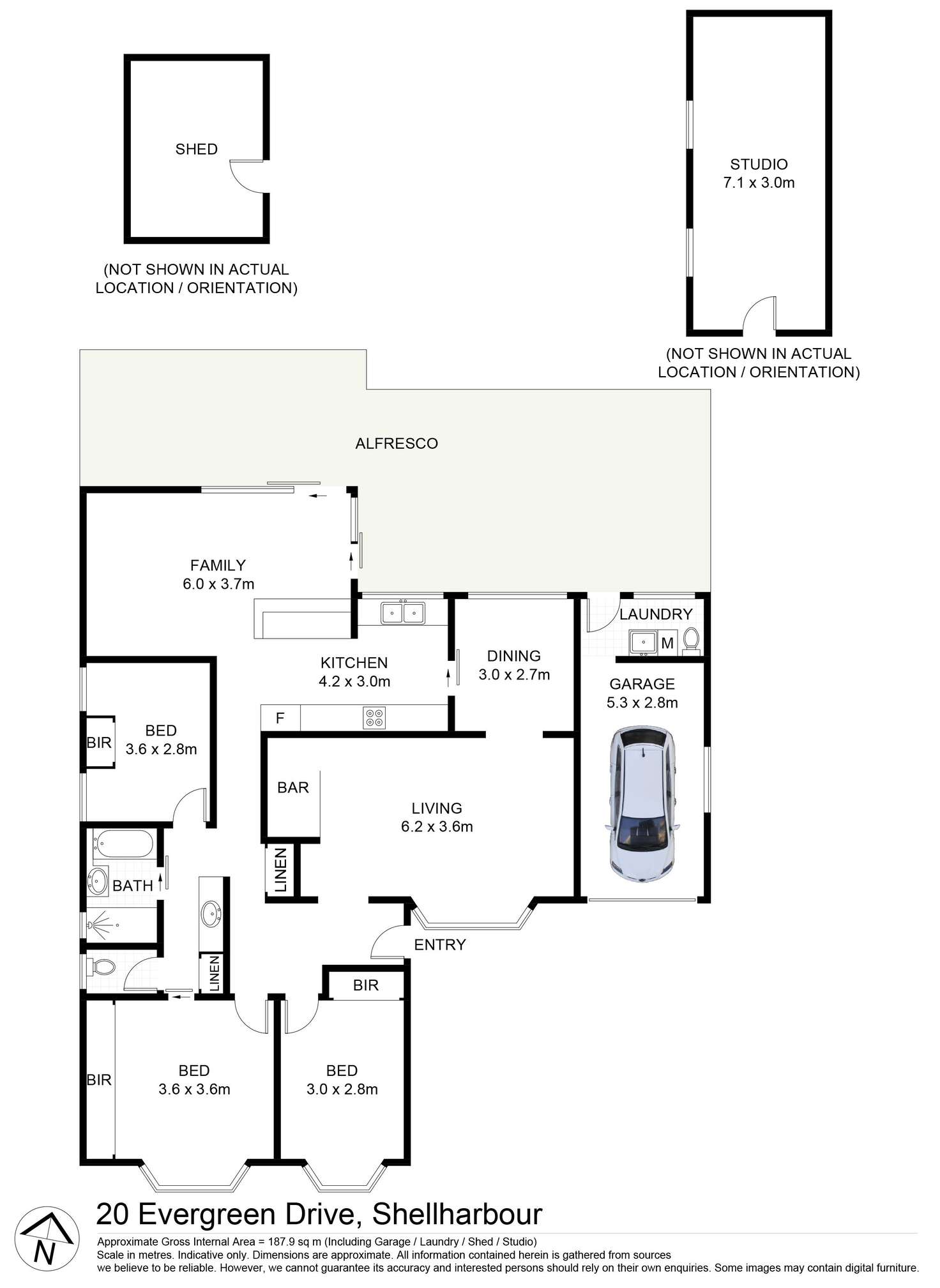 Floorplan of Homely house listing, 20 Evergreen Drive, Shellharbour NSW 2529