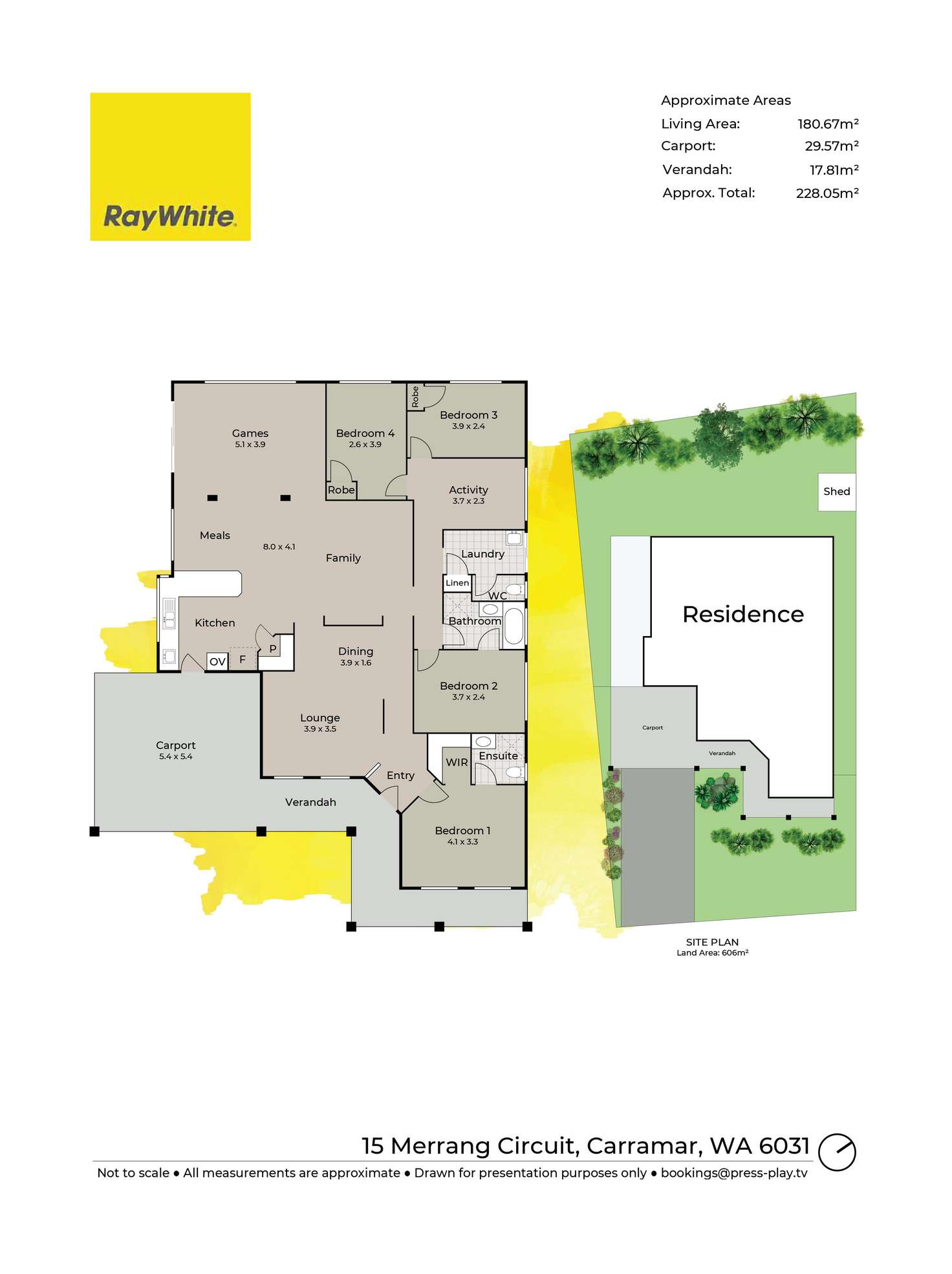 Floorplan of Homely house listing, 15 Merrang Circuit, Carramar WA 6031