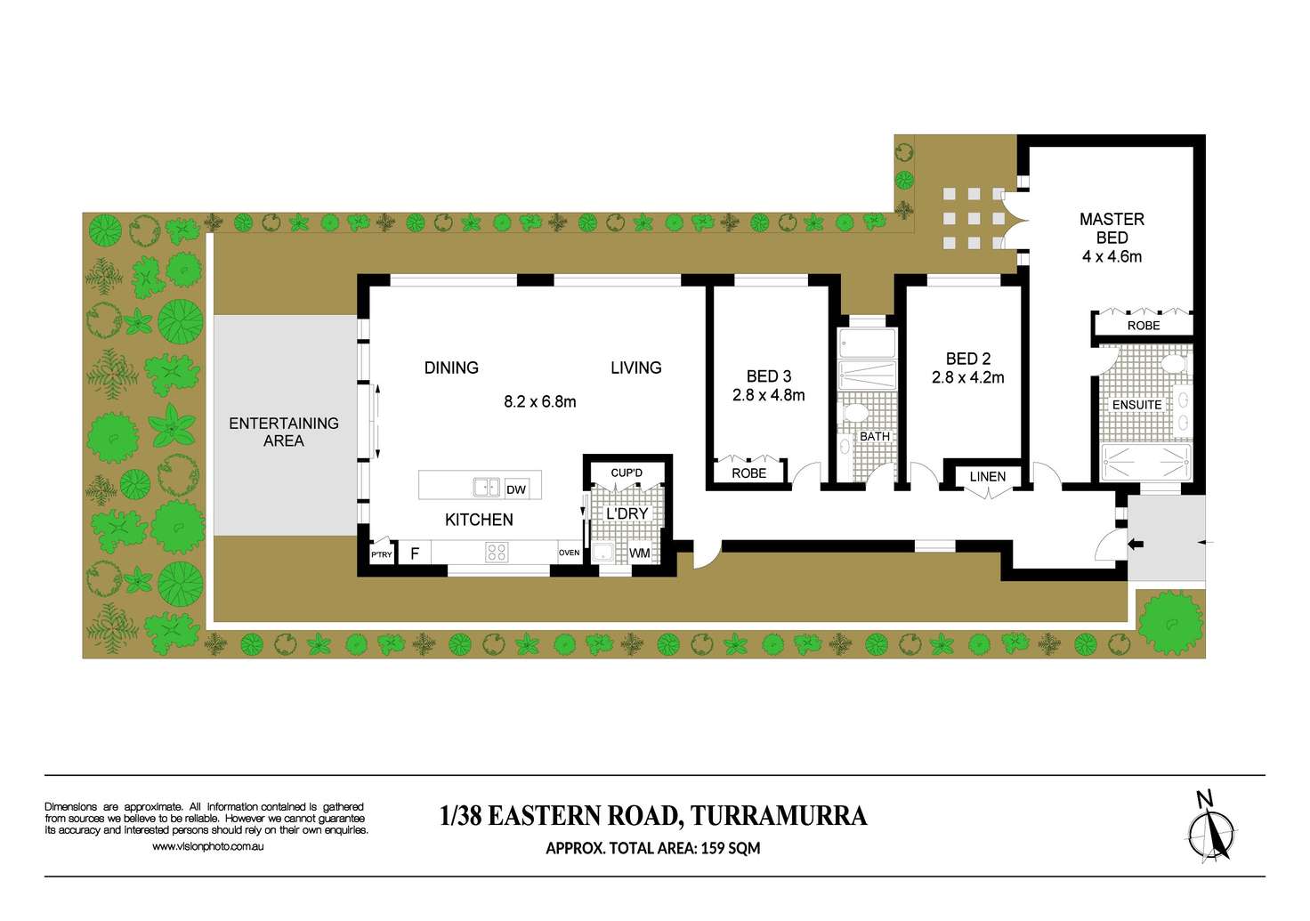 Floorplan of Homely unit listing, Villa 1/38 Eastern Road, Turramurra NSW 2074