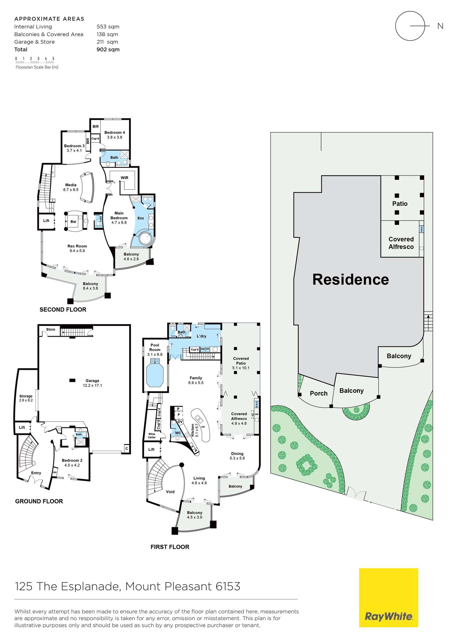 Floorplan of Homely house listing, 125 The Esplanade, Mount Pleasant WA 6153