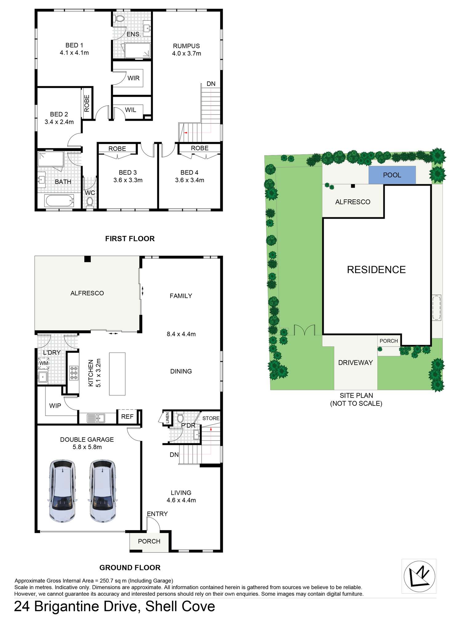 Floorplan of Homely house listing, 24 Brigantine Drive, Shell Cove NSW 2529