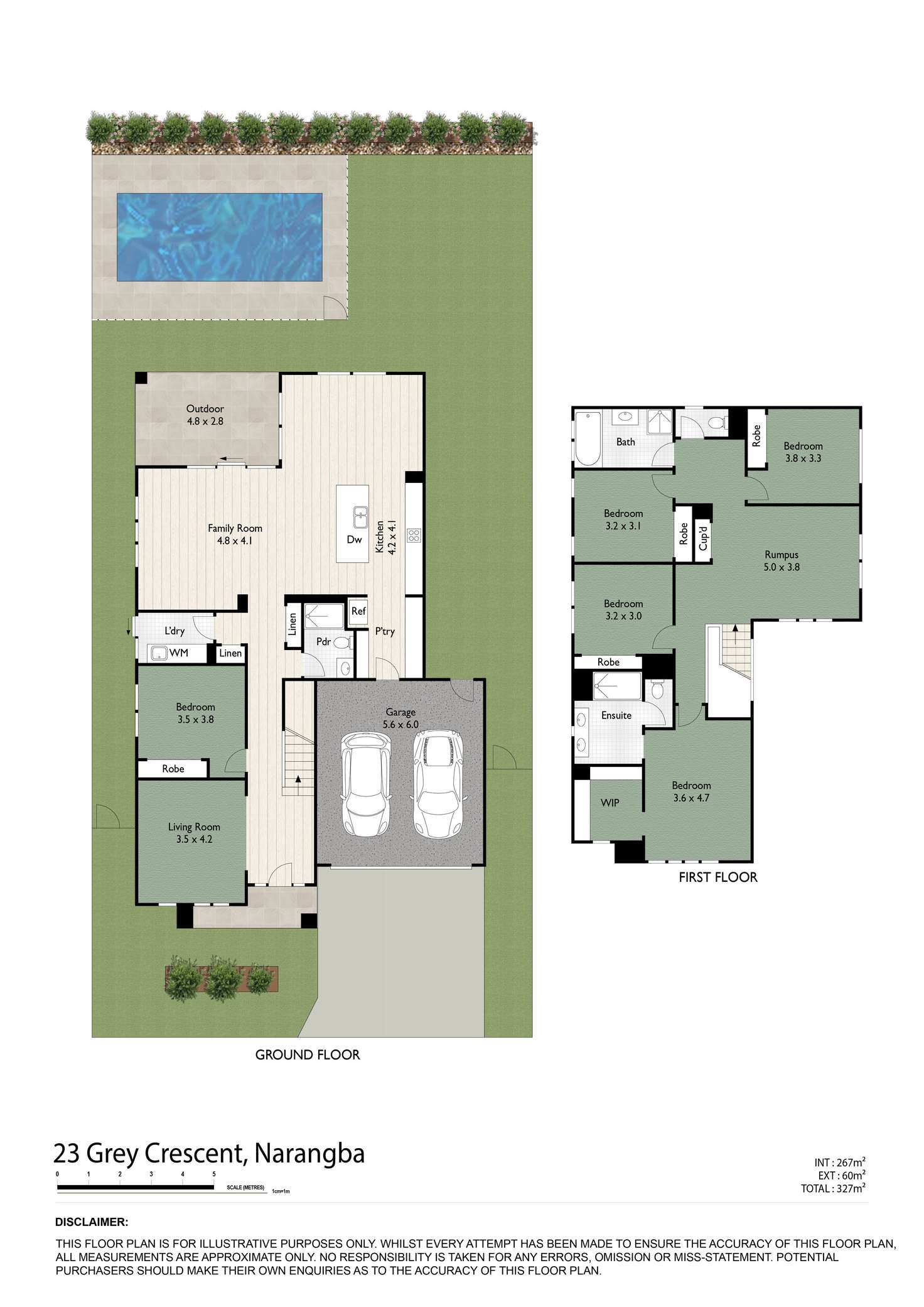 Floorplan of Homely house listing, 23 Grey Crescent, Narangba QLD 4504