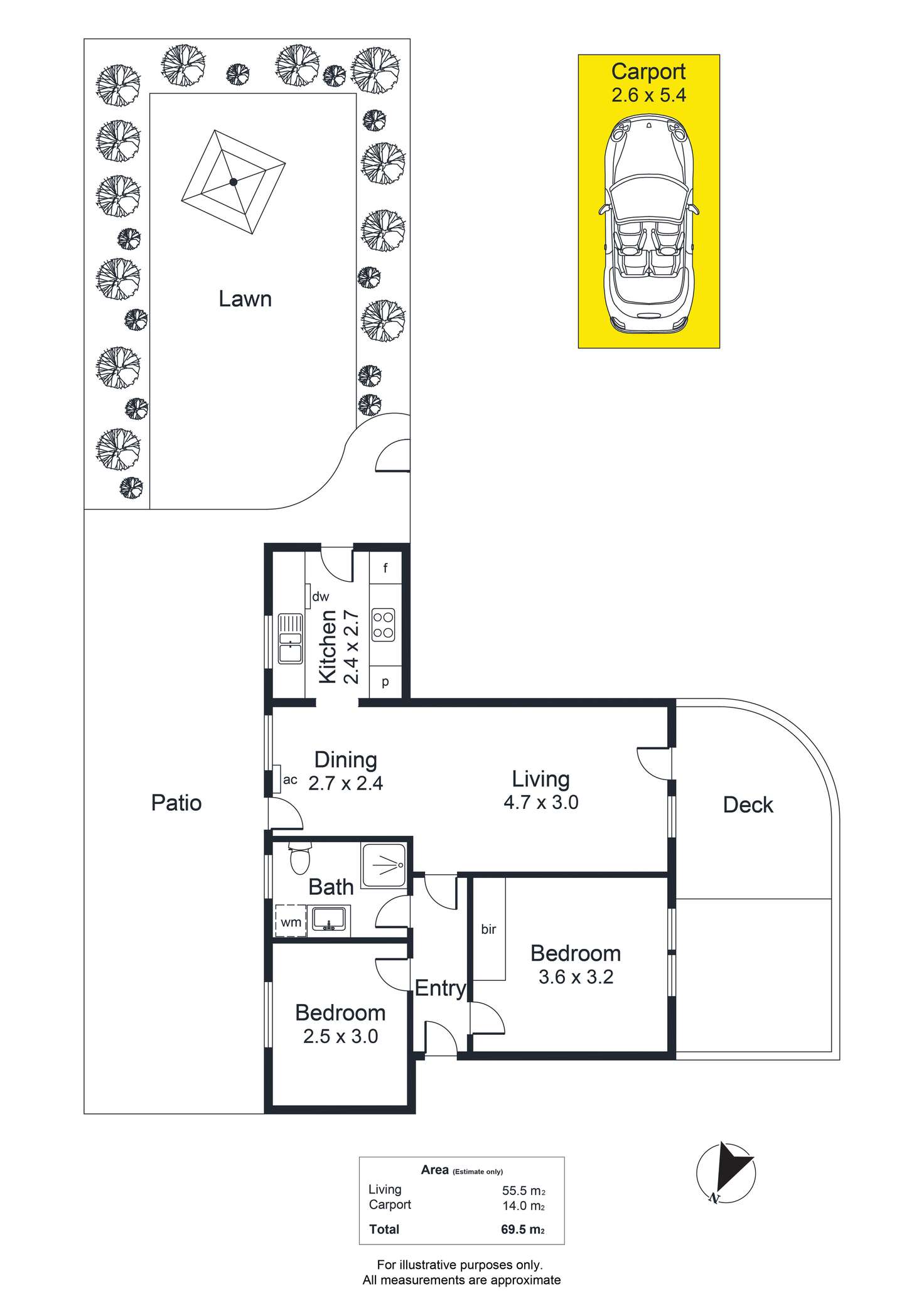 Floorplan of Homely unit listing, 2/19 Rosa Street, Goodwood SA 5034