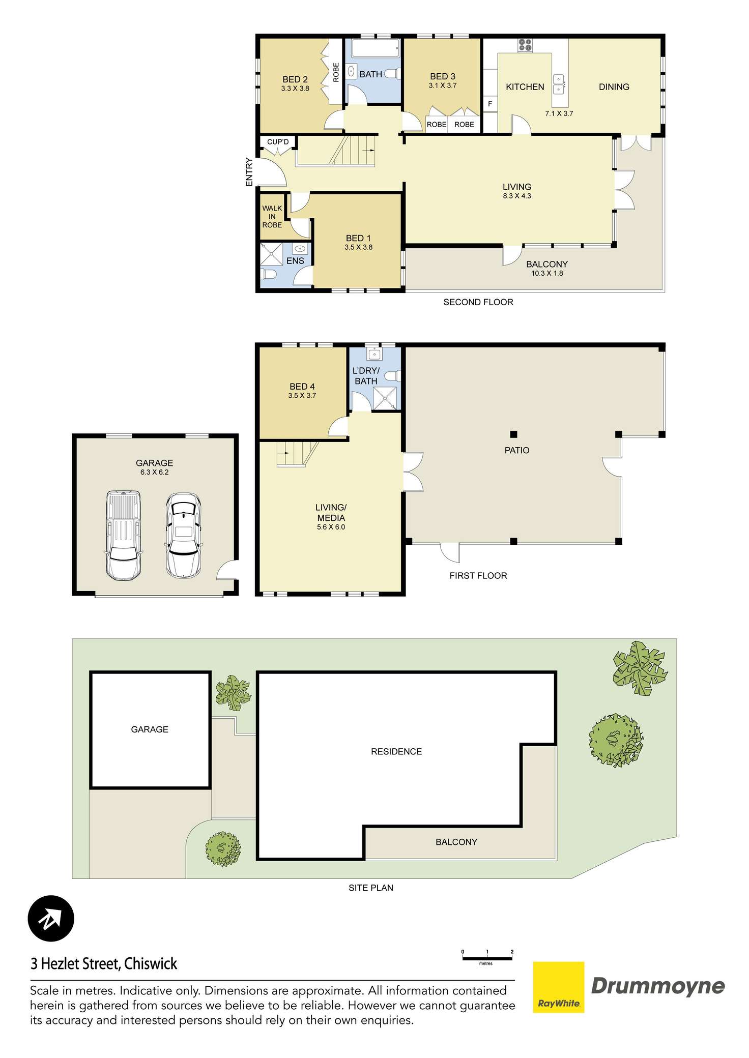 Floorplan of Homely house listing, 3 Hezlet Street, Chiswick NSW 2046
