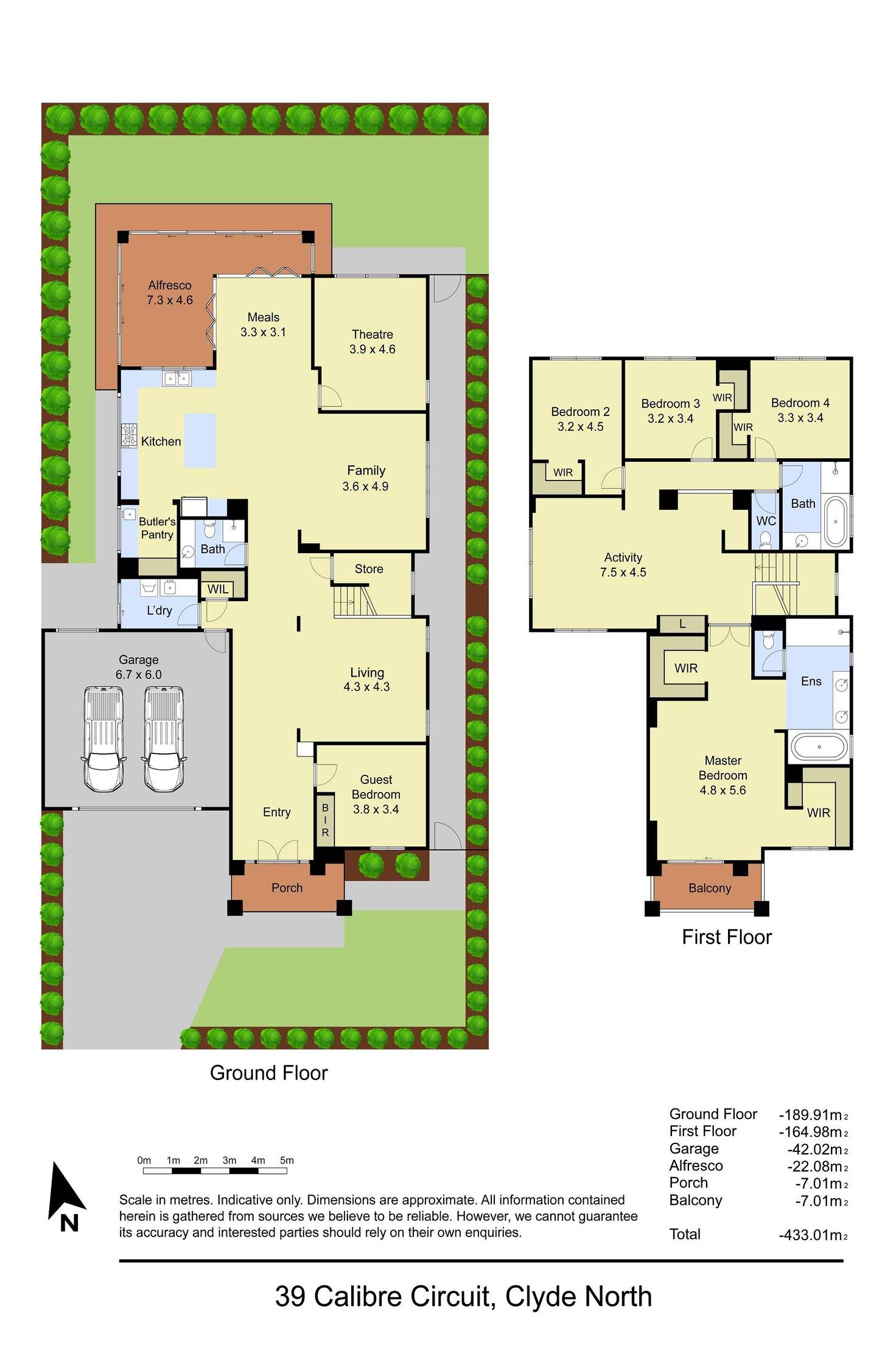 Floorplan of Homely house listing, 39 Calibre Circuit, Clyde North VIC 3978