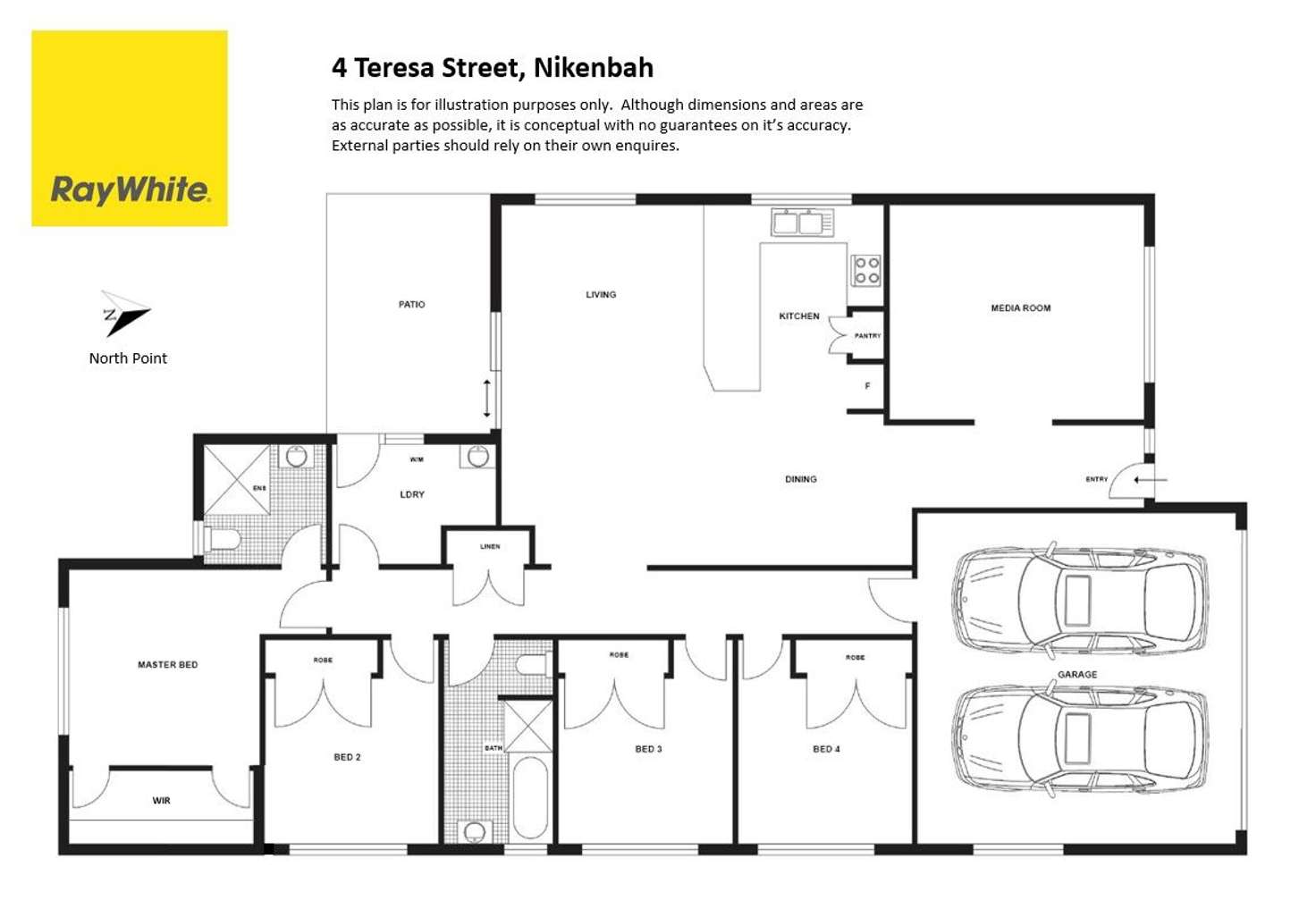 Floorplan of Homely house listing, 4 Teresa Street, Nikenbah QLD 4655