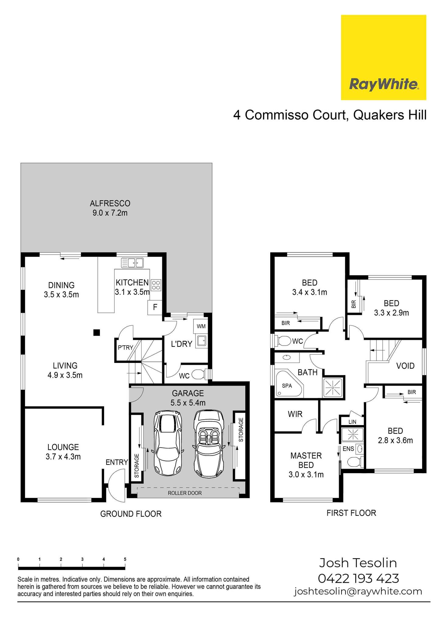 Floorplan of Homely house listing, 4 Commisso Court, Quakers Hill NSW 2763